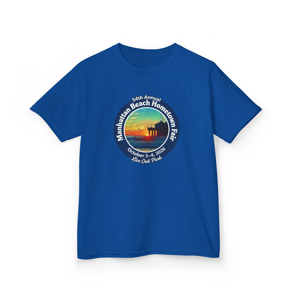 Kids Tee — Manhattan Beach Hometown Fair 2026 Sunset Logo