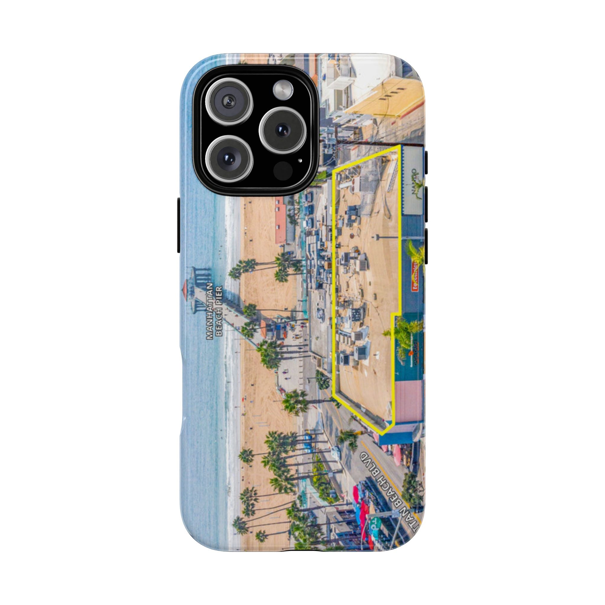 Phone Cases, Manhattan Beach California iPhone Samsung Google Tough Cases, Beach Lovers Gifts, Coastal Accessories, Ocean Phone Covers,