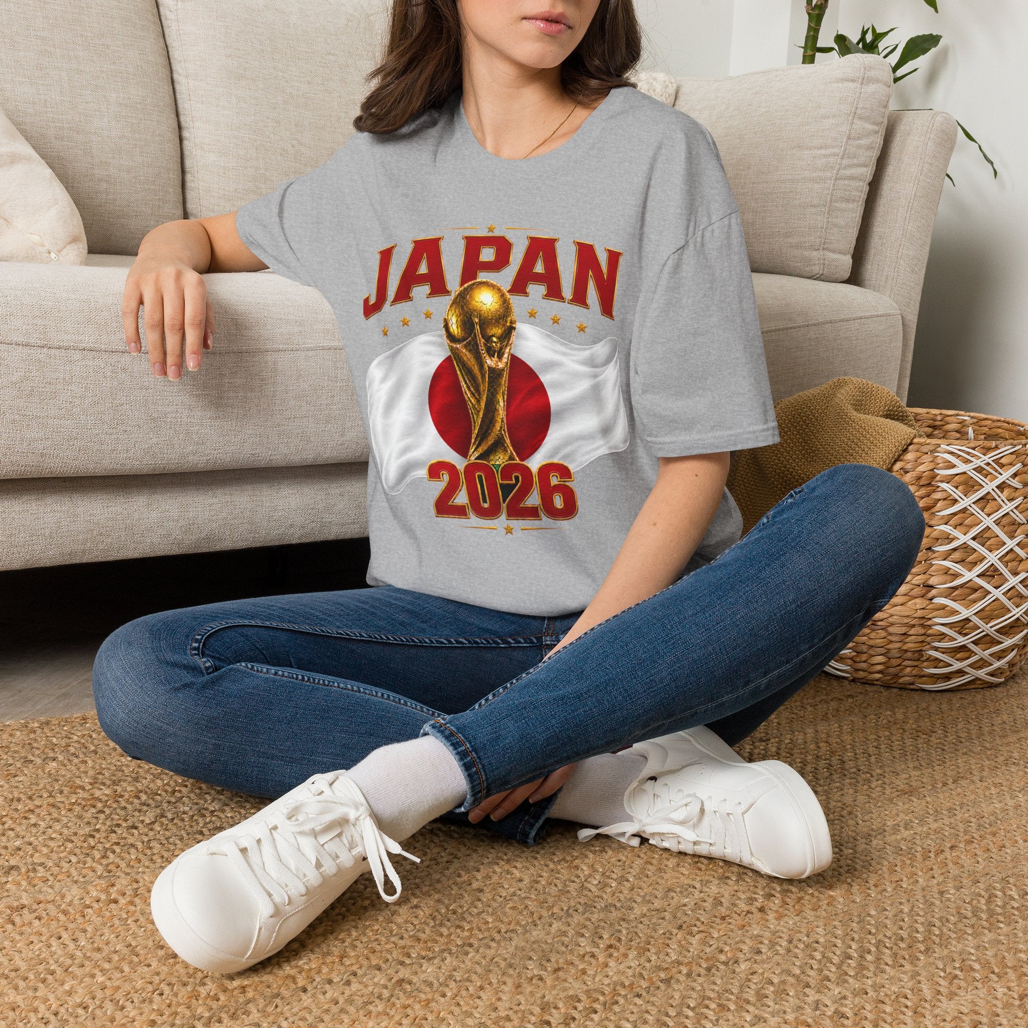 Japan 2026 World Cup T-Shirt — Golden Trophy Soccer Fan Tee
