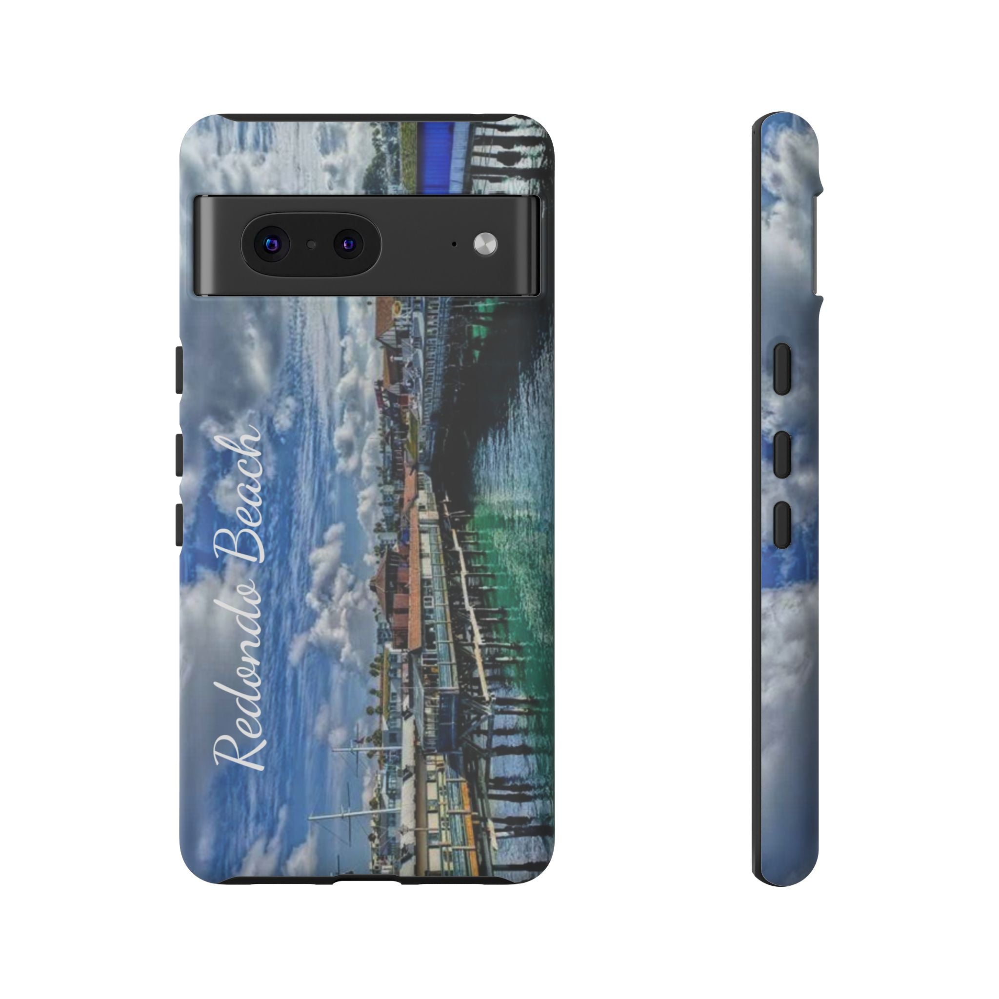Phone Cases, Redondo Beach California King Harbor Design, Protective Covers, iPhone Accessories, Samsung Accessories, Gift for Travelers