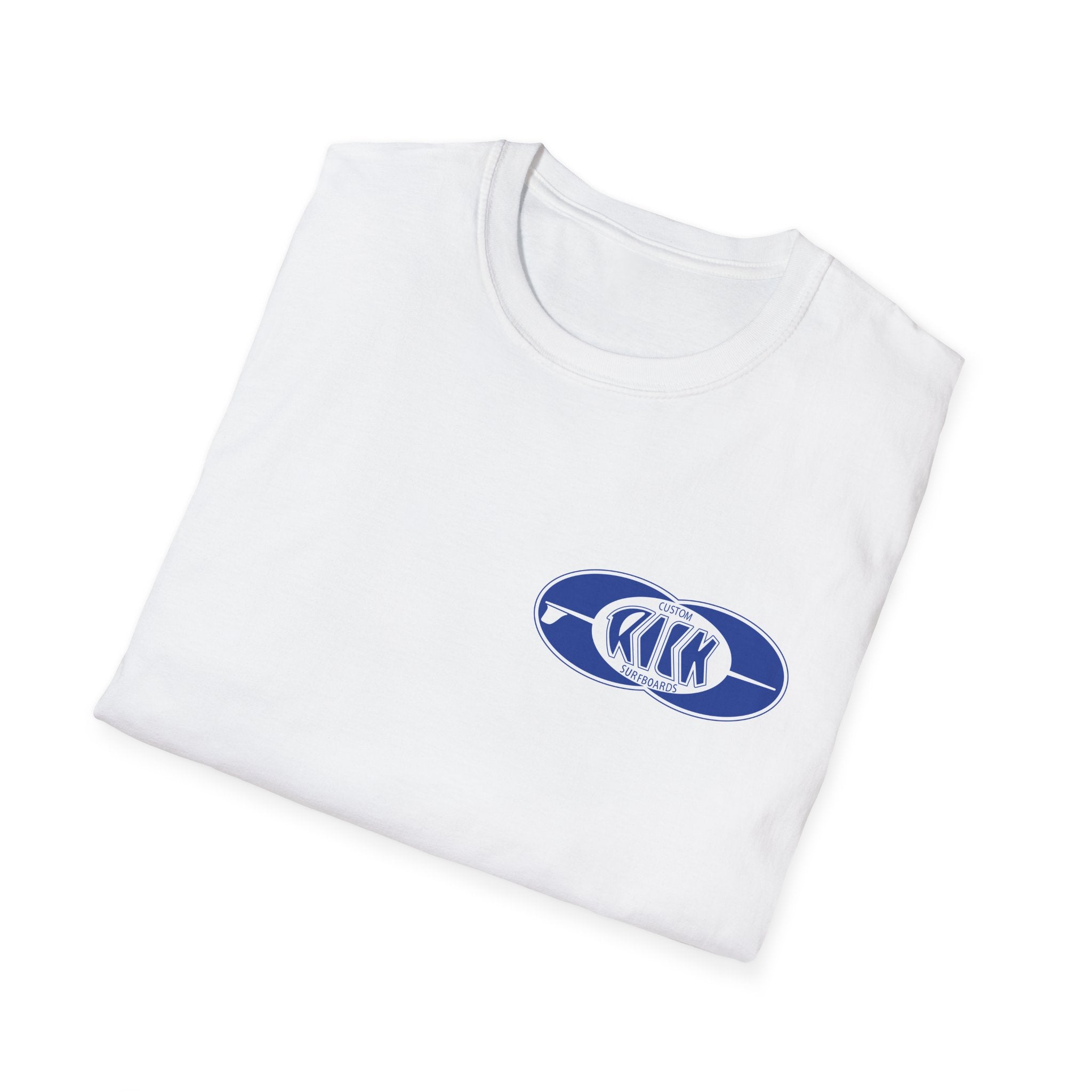 Rick Surfboards Unisex Softstyle T-Shirt Old School Hermosa Beach