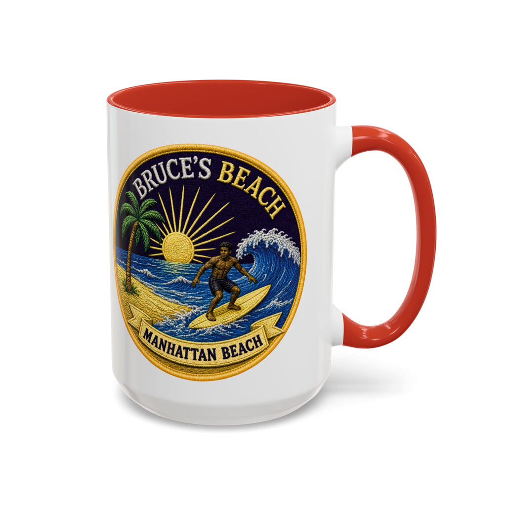 Manhattan Beach Surf Mug — Bruce’s Beach Coffee Cup (11/15oz Accent)