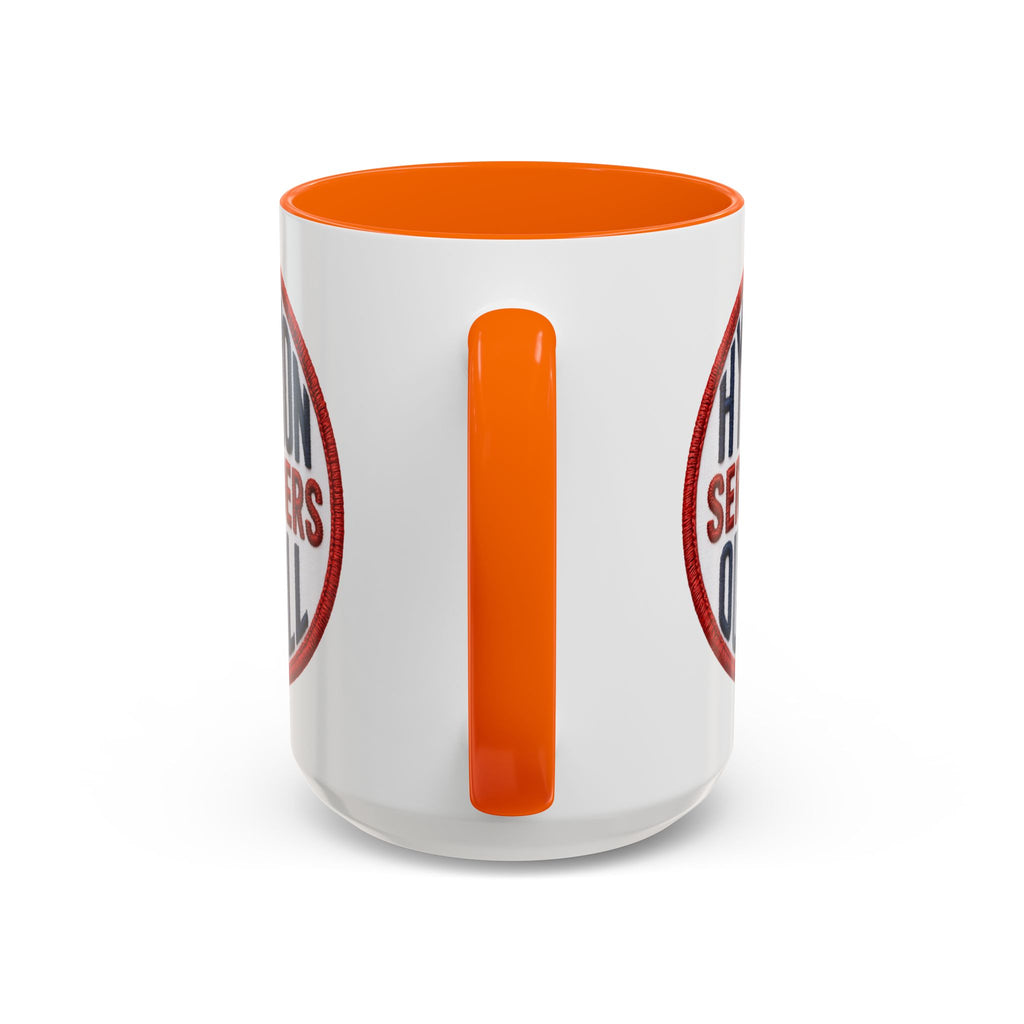 Accent Coffee Mug — "Hyperion Serenaders Outfall" Retro Patch Ceramic Mug (11/15oz)