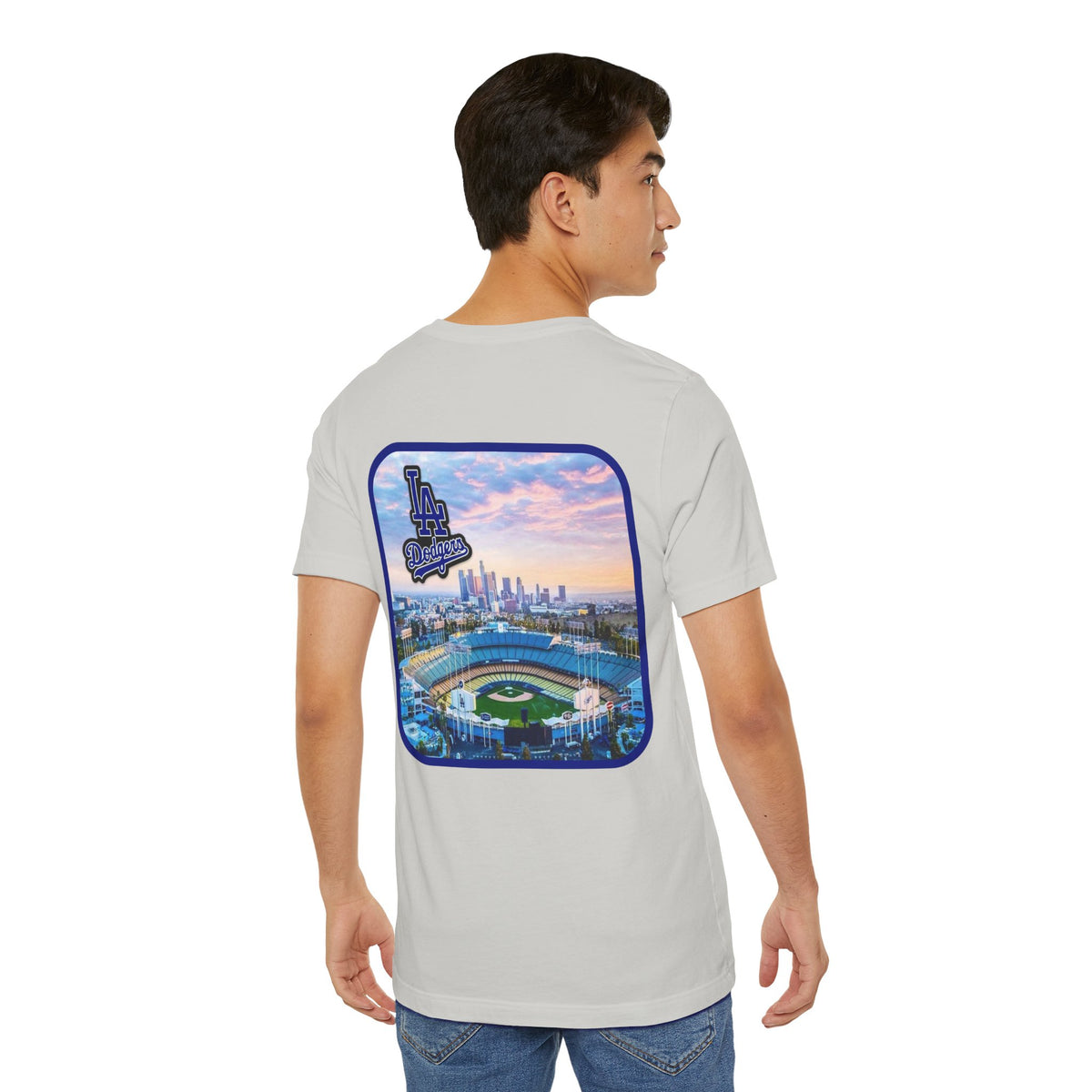 Los Angeles (Front and Back Printing) Mens Womans Jersey Short Sleeve Tee