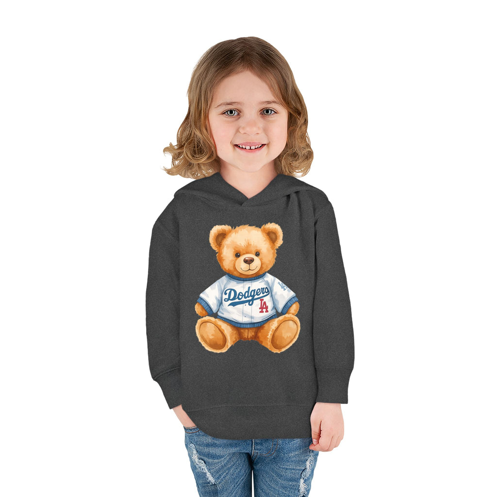 Teddy Bear in Jersey Hoodie | Toddler Pullover Fleece