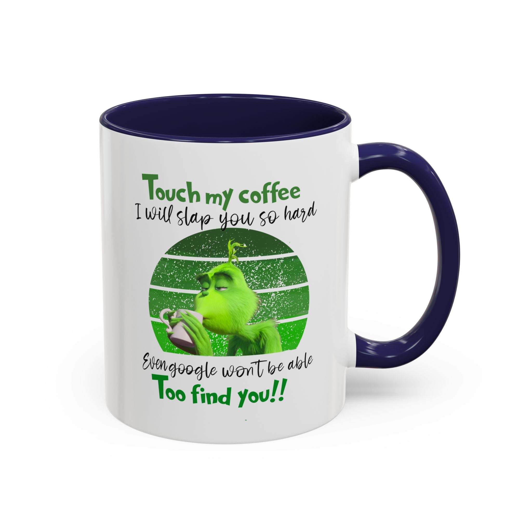 Grinch holding coffee Mug | Accent Coffee Mug 11oz 15oz