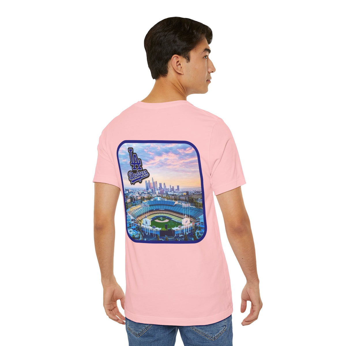 Los Angeles (Front and Back Printing) Mens Womans Jersey Short Sleeve Tee
