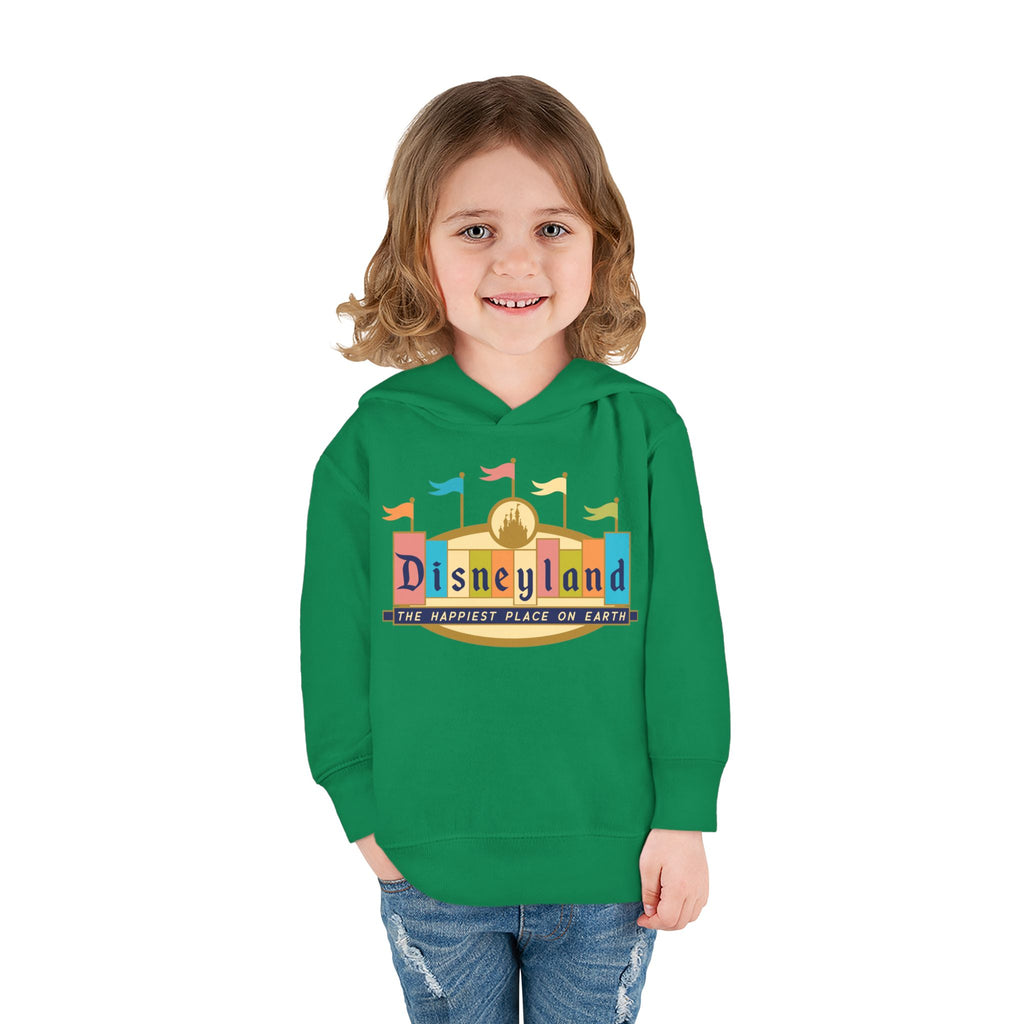 Disneyland way Back Machine Retro Logo Toddler Hoodie | Kids Pullover