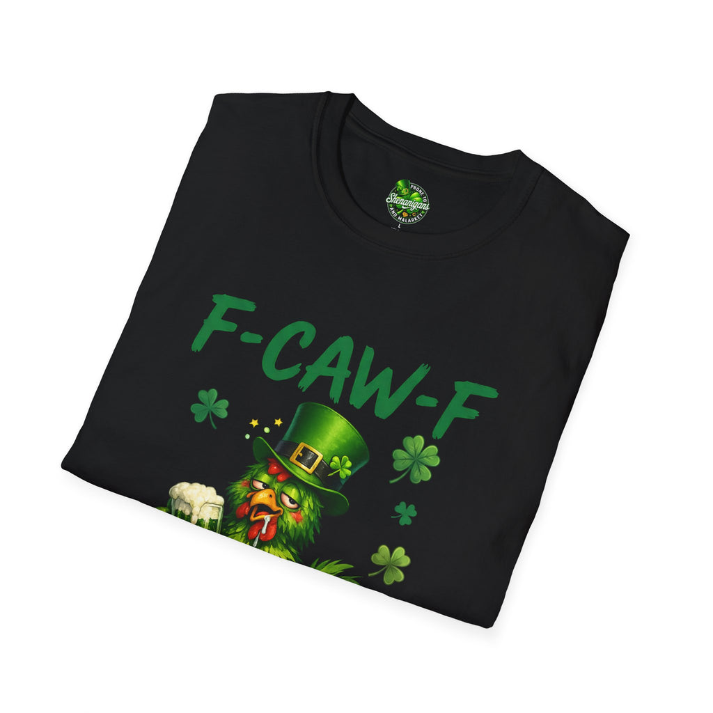 F-CAW-F Leprechaun Chicken T-Shirt | St. Patrick's Day Shamrock Tee