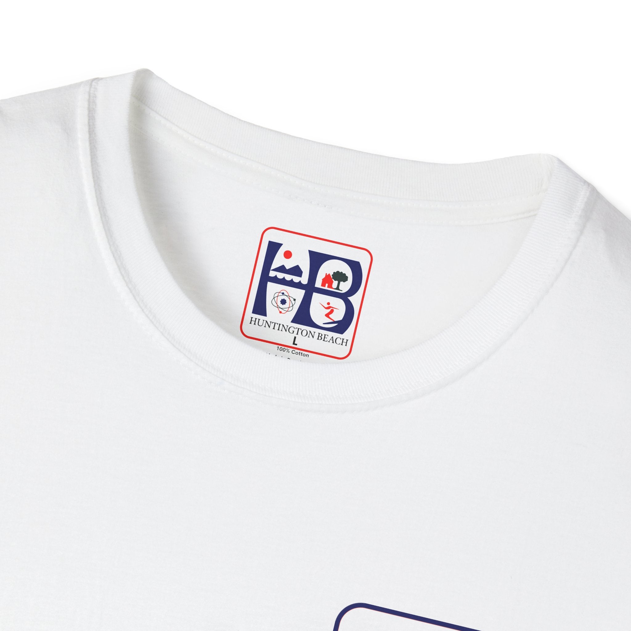 Huntington Beach Retro Logo T-Shirt — HB Surf & Sunset Tee (printed 3 side)