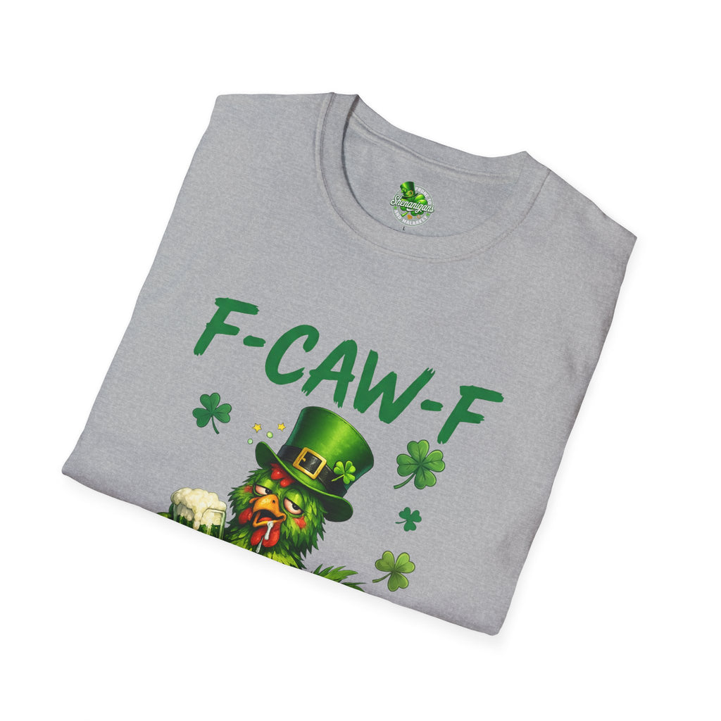 F-CAW-F Leprechaun Chicken T-Shirt | St. Patrick's Day Shamrock Tee