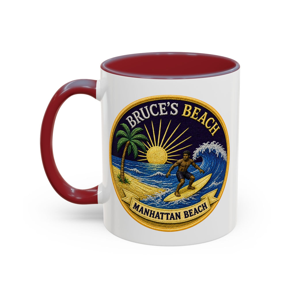 Manhattan Beach Surf Mug — Bruce’s Beach Coffee Cup (11/15oz Accent)