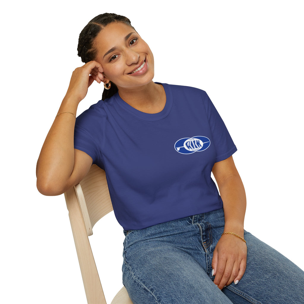 Rick Surfboards Unisex Softstyle T-Shirt Old School Hermosa Beach