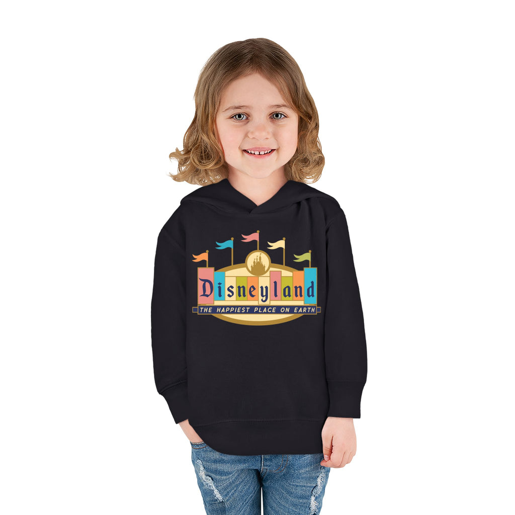Disneyland way Back Machine Retro Logo Toddler Hoodie | Kids Pullover