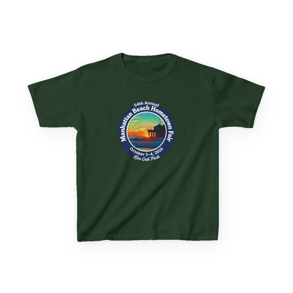 Kids Tee — Manhattan Beach Hometown Fair 2026 Sunset Logo