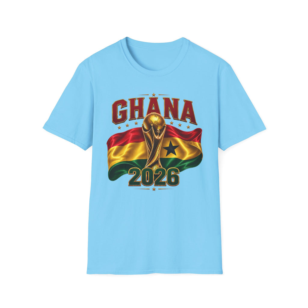 Ghana 2026 World Cup T-Shirt — Flag & Trophy Football Fan Tee