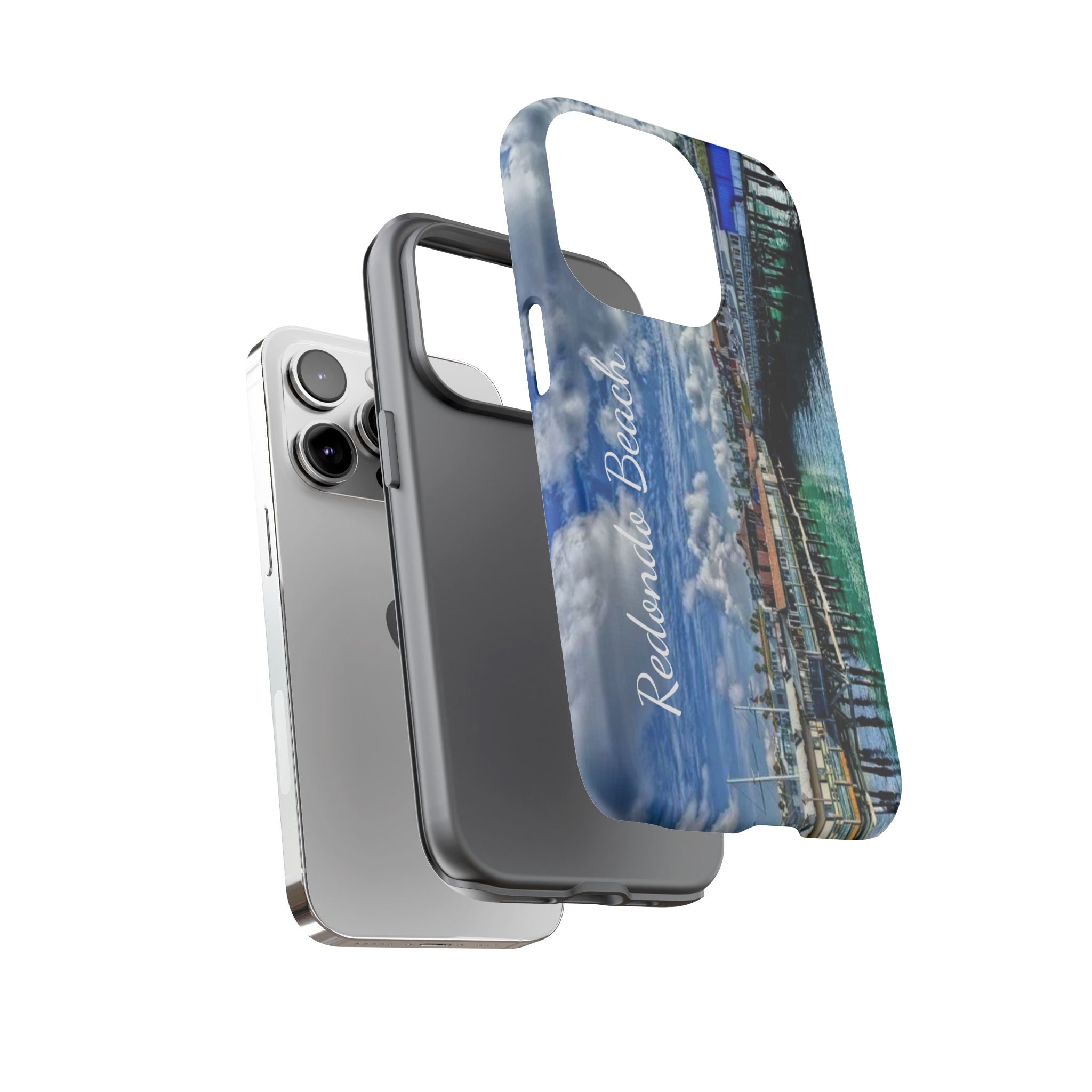 Phone Cases, Redondo Beach California King Harbor Design, Protective Covers, iPhone Accessories, Samsung Accessories, Gift for Travelers