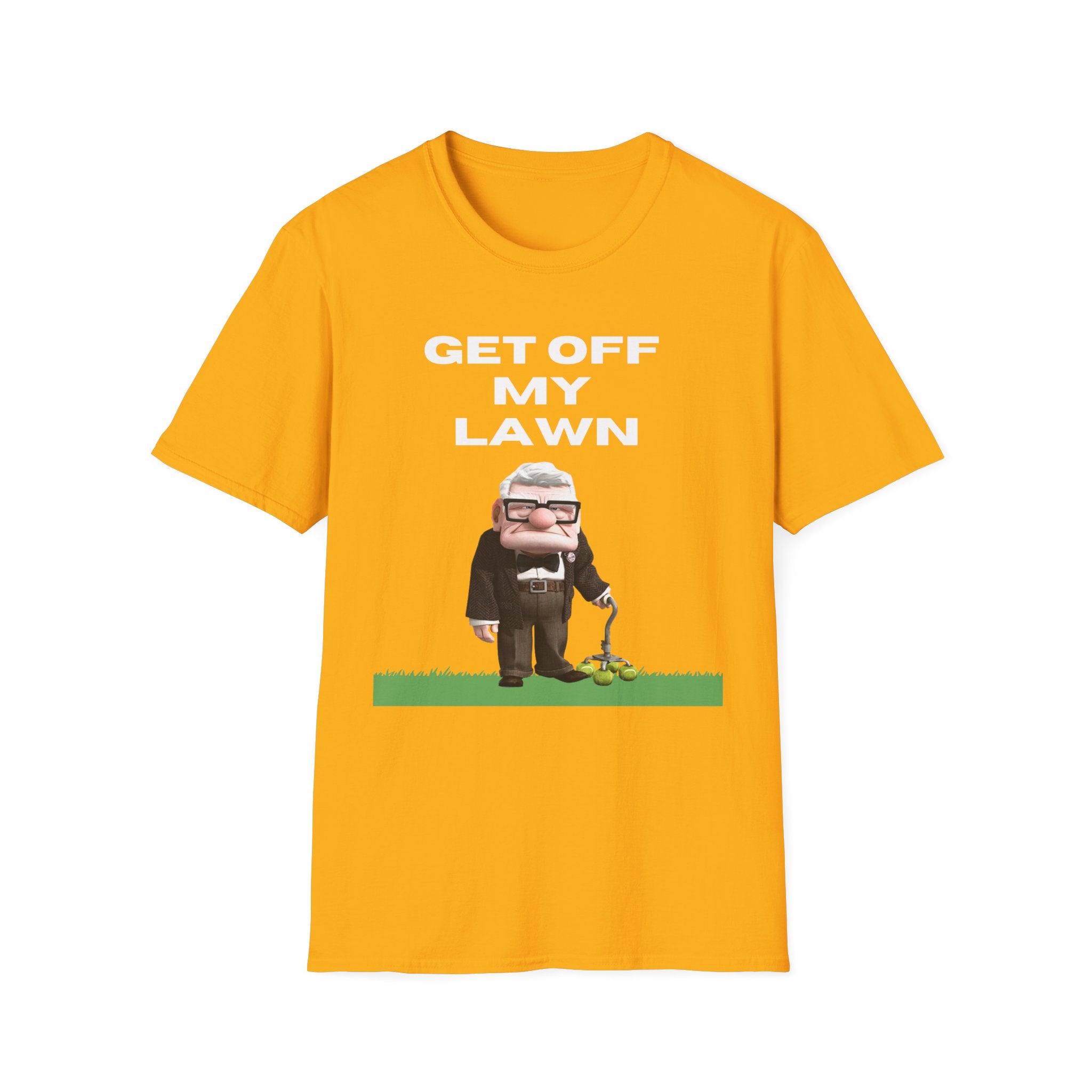 GET OFF My Lawn mens womans Softstyle T-Shirt