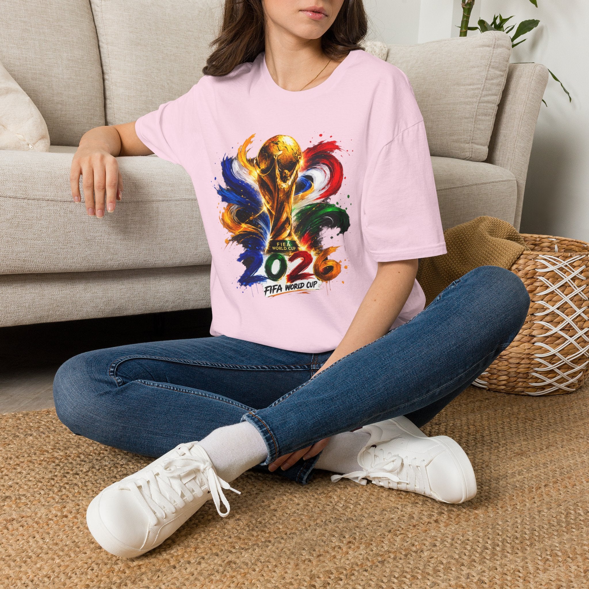 World Cup 2026 T-Shirt — Colorful FIFA Trophy Graphic