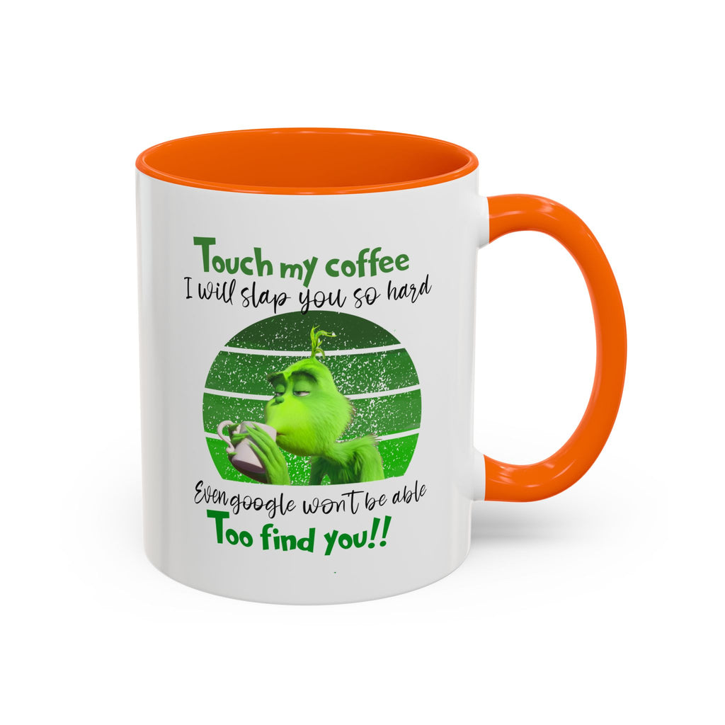Grinch holding coffee Mug | Accent Coffee Mug 11oz 15oz