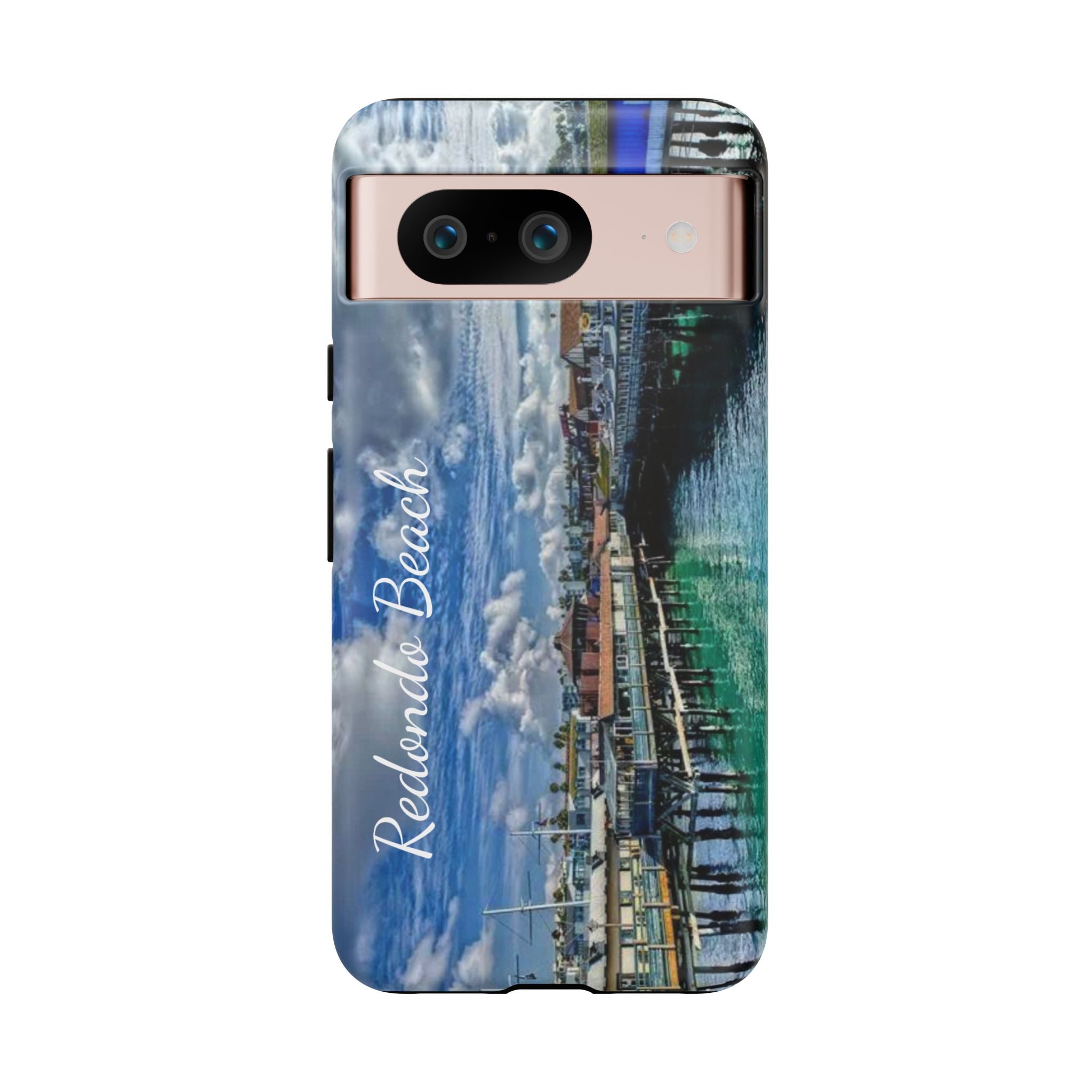Phone Cases, Redondo Beach California King Harbor Design, Protective Covers, iPhone Accessories, Samsung Accessories, Gift for Travelers