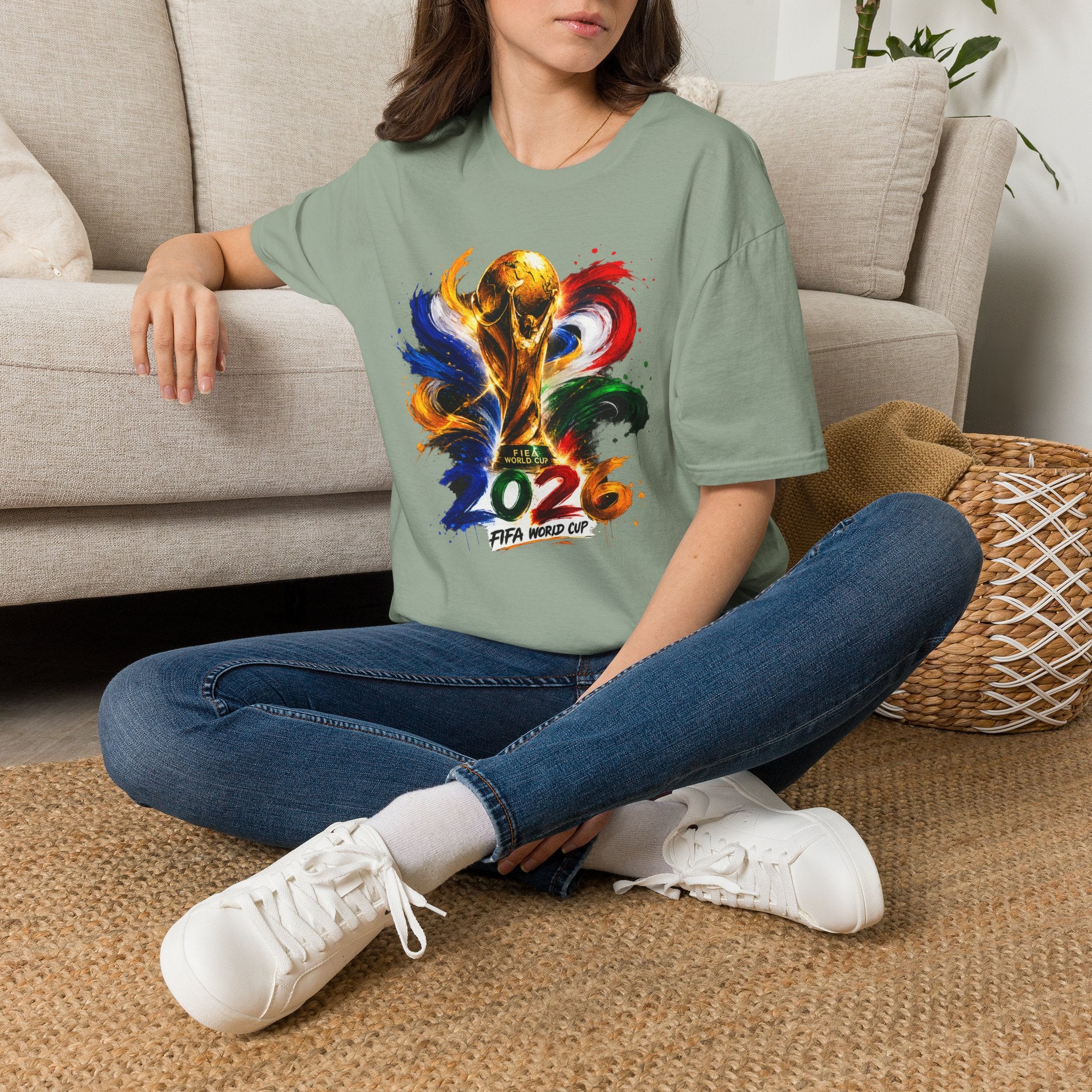 World Cup 2026 T-Shirt — Colorful FIFA Trophy Graphic