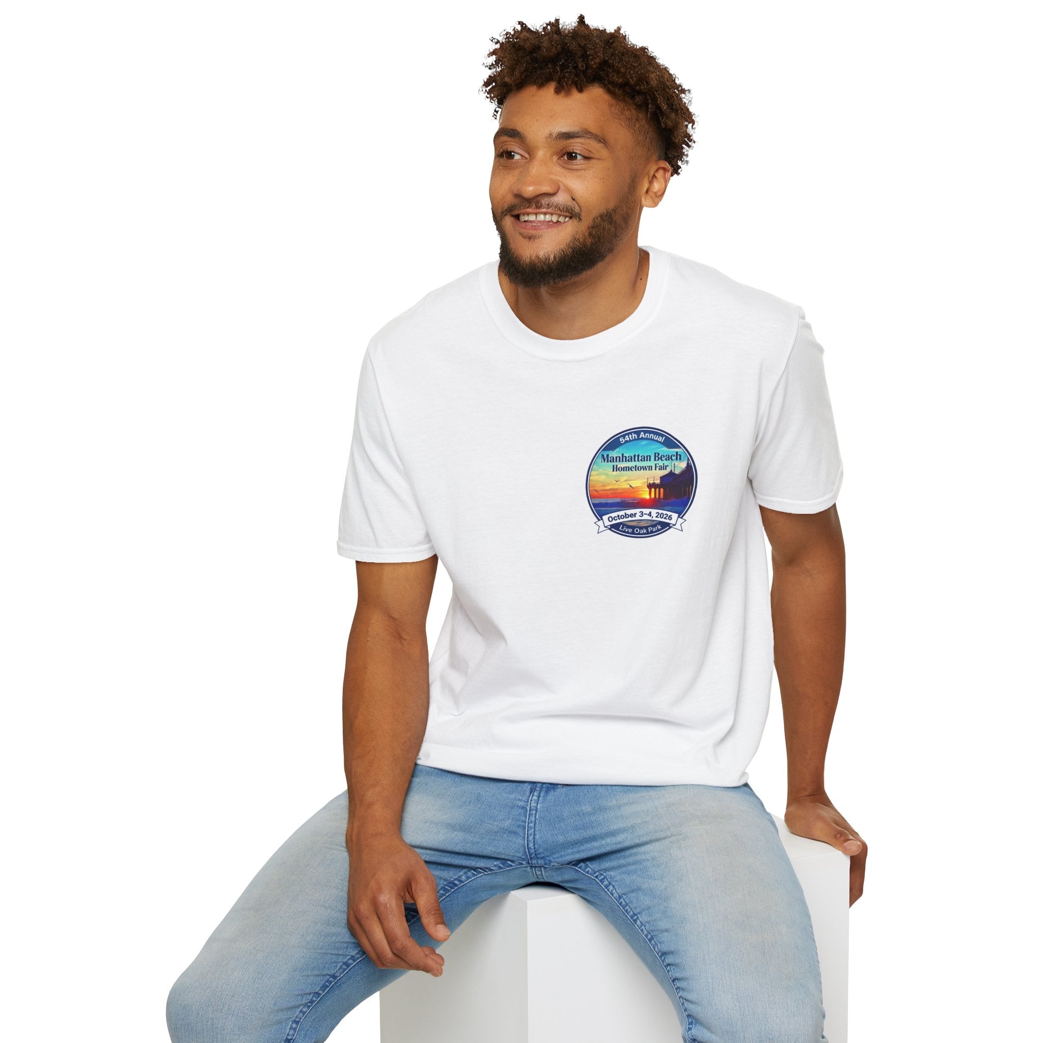 Manhattan Beach Hometown Fair T-Shirt — 54th Annual Sunset Surf Logo (Oct 3-4, 2026)