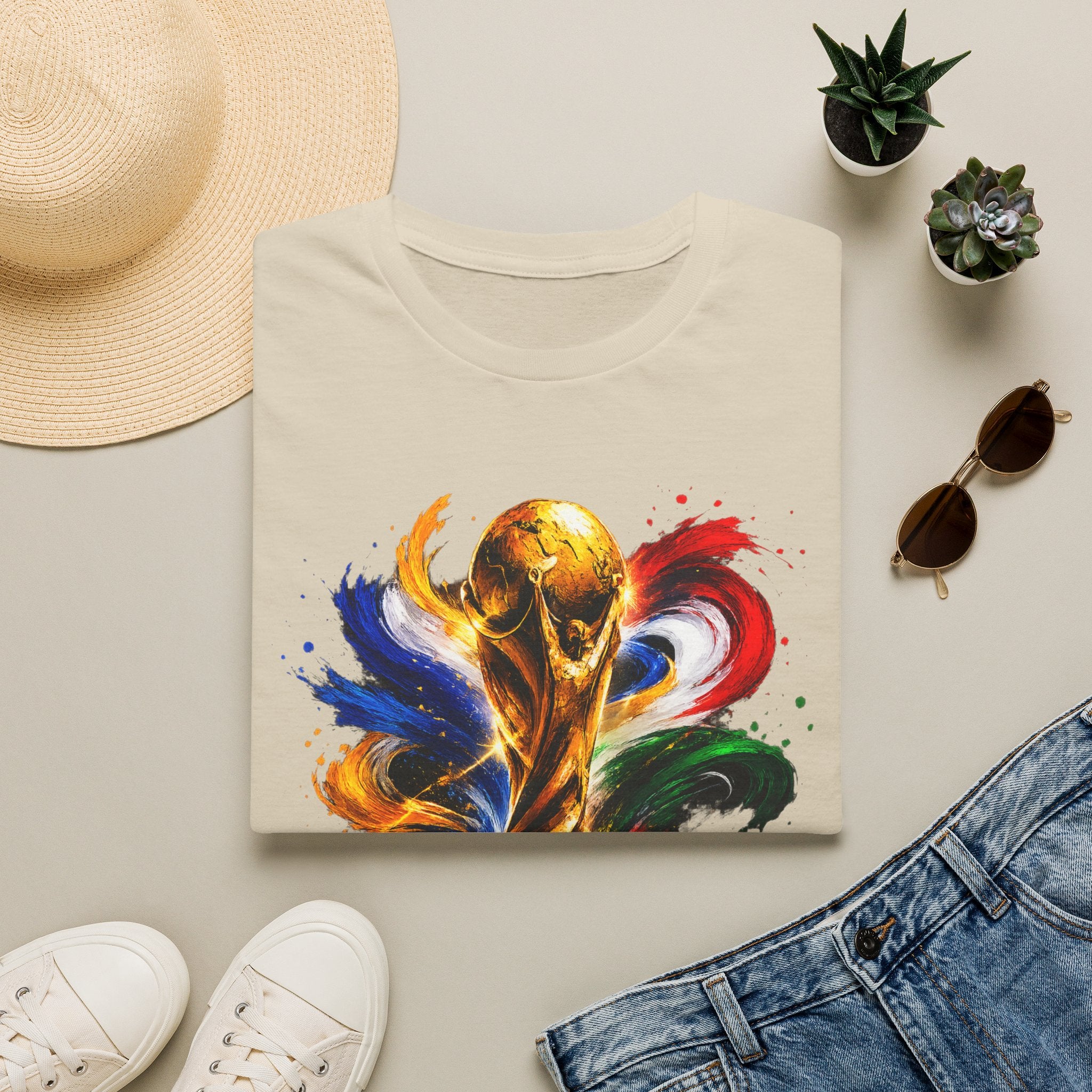 World Cup 2026 T-Shirt — Colorful FIFA Trophy Graphic