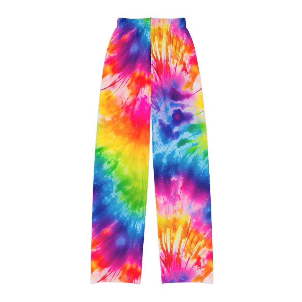 Kids Tie-Dye Lounge Pants — Colorful Rainbow Comfort Sleep & Play