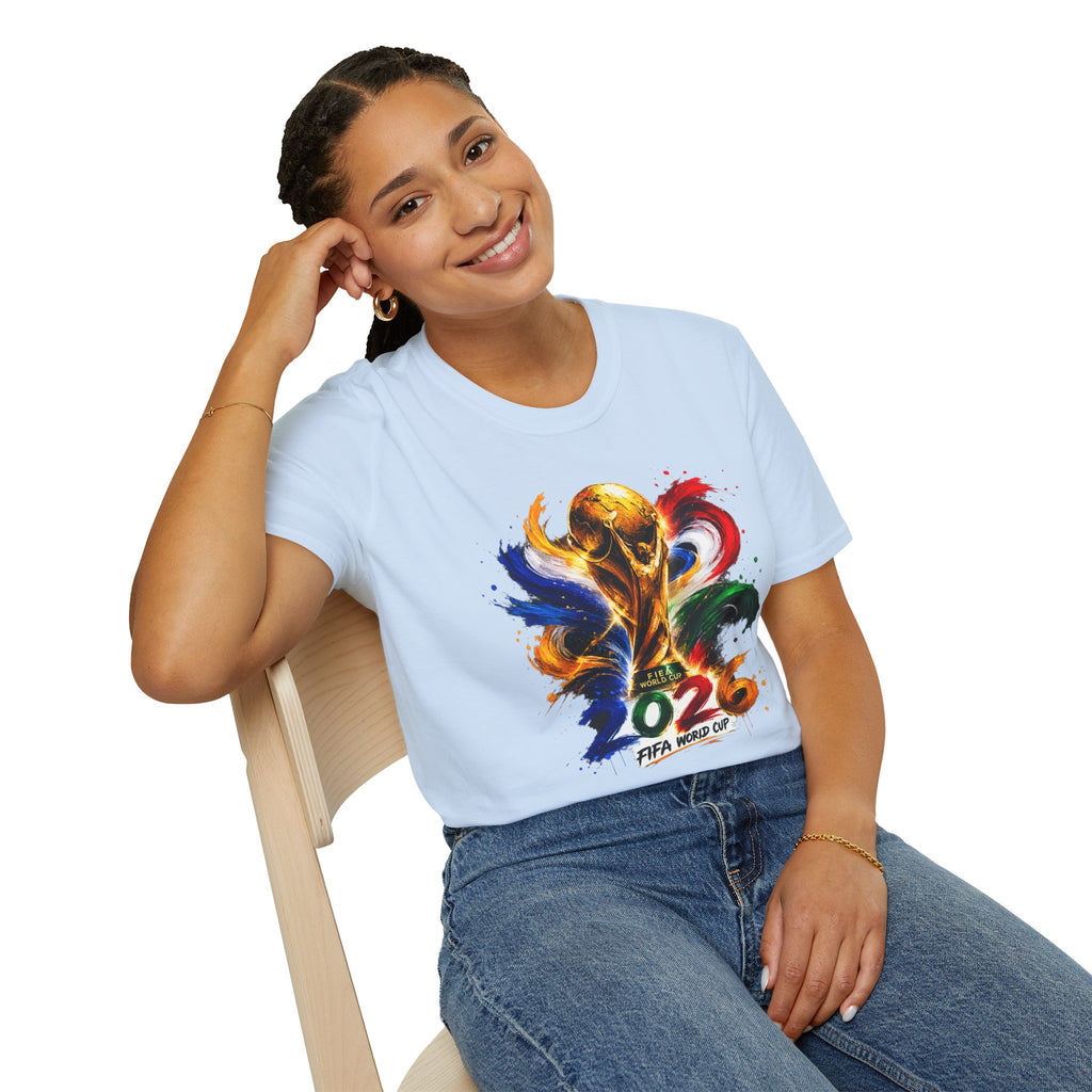 World Cup 2026 T-Shirt — Colorful FIFA Trophy Graphic