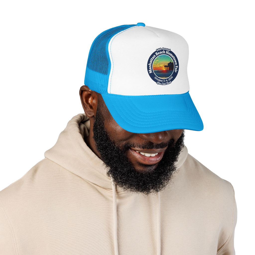 Trucker Hat — Manhattan Beach Hometown Fair Sunset Logo