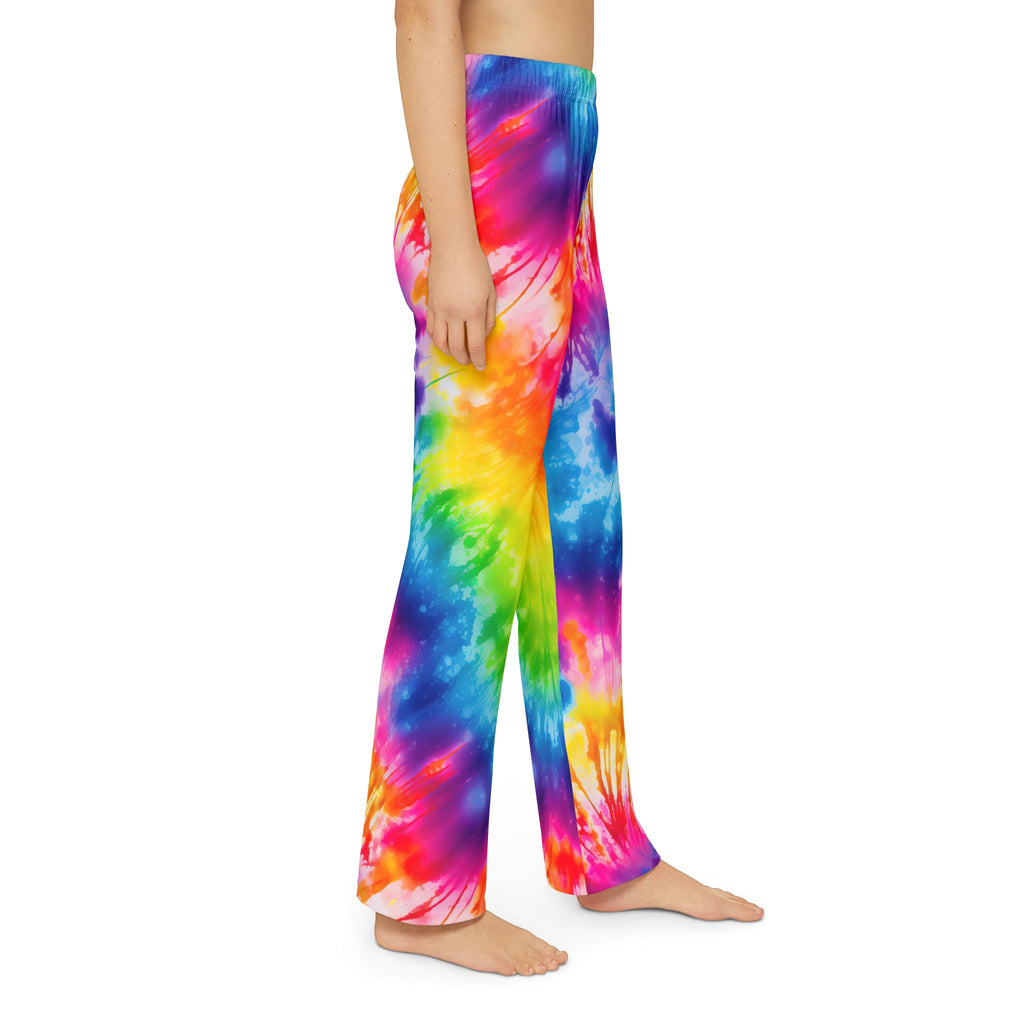 Kids Tie-Dye Lounge Pants — Colorful Rainbow Comfort Sleep & Play