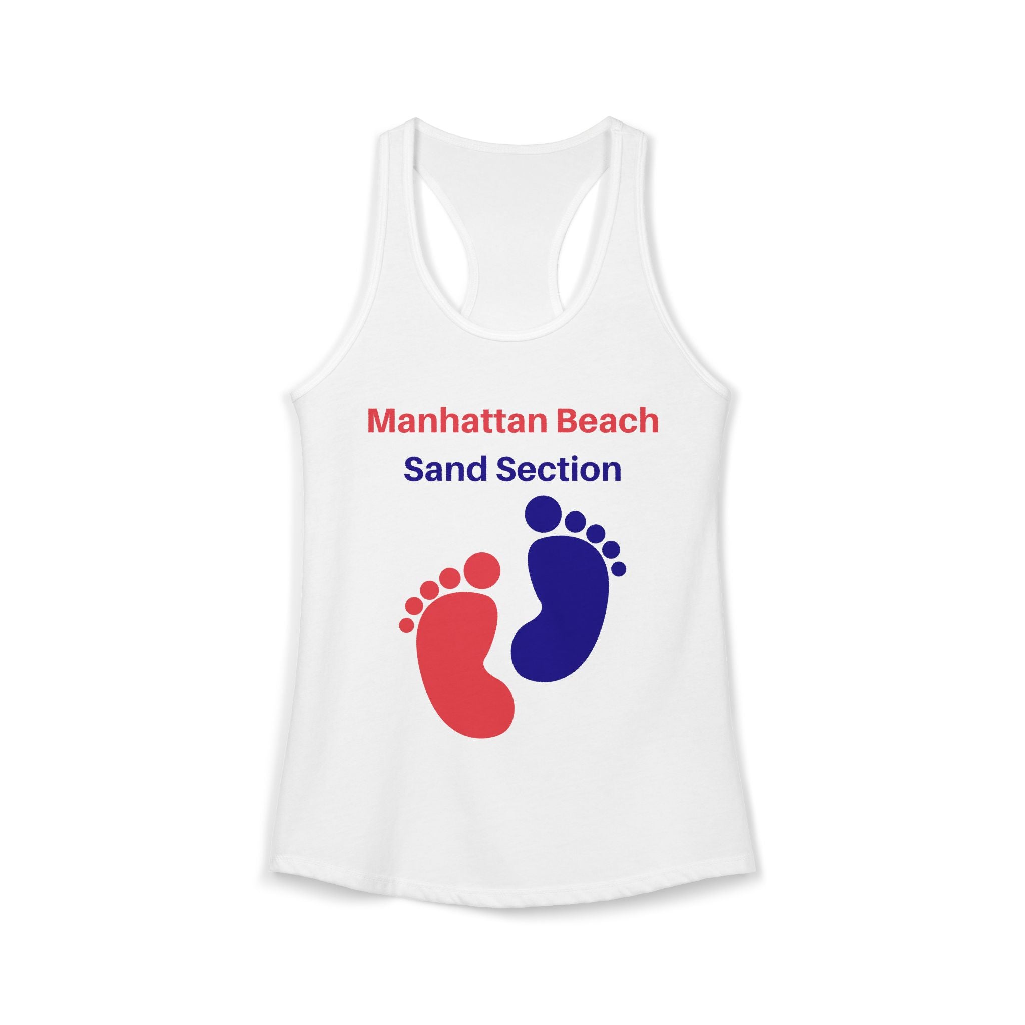 Manhattan Beach Sand Section - Women's Ideal Racerback Tank
