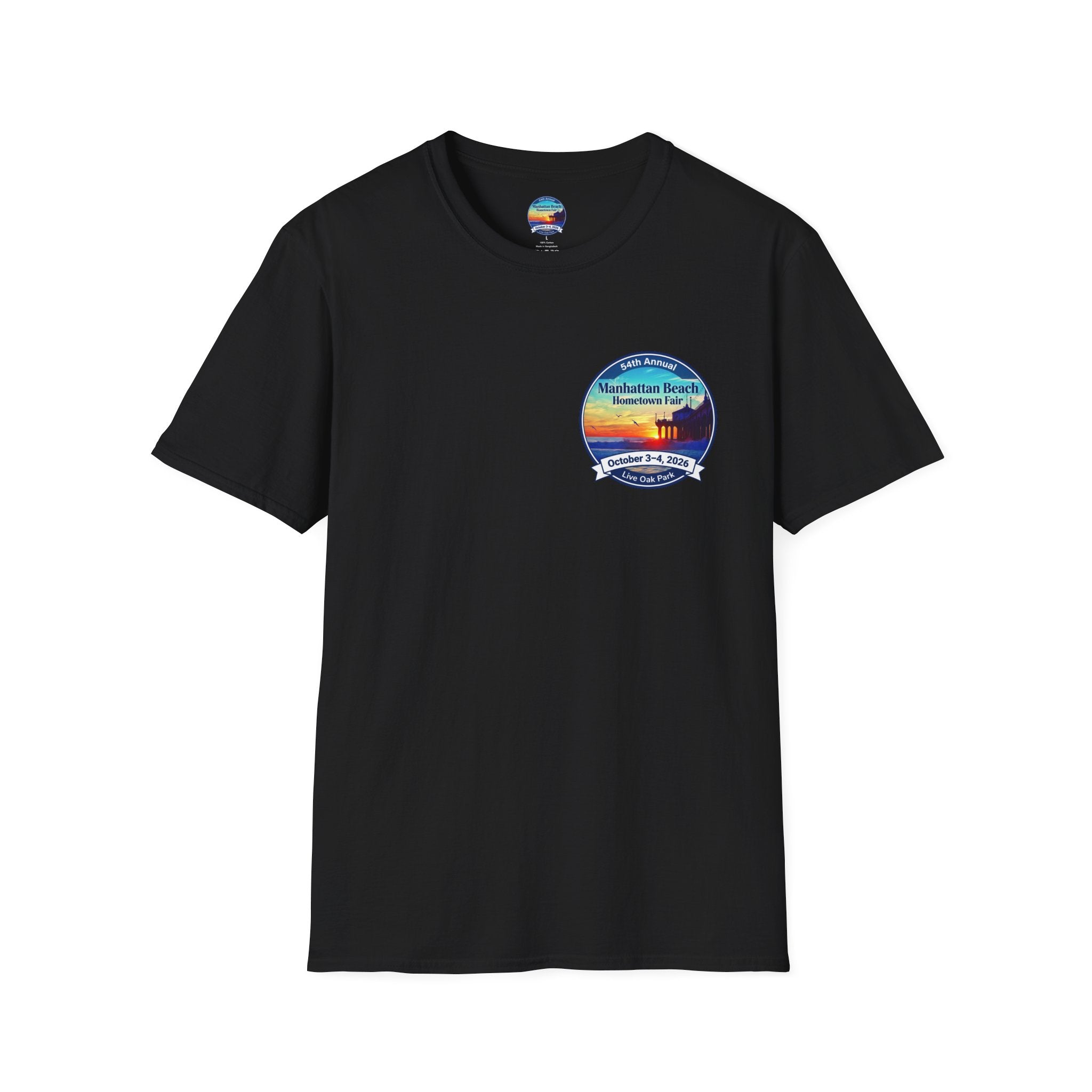 Manhattan Beach Hometown Fair T-Shirt — 54th Annual Sunset Surf Logo (Oct 3-4, 2026)