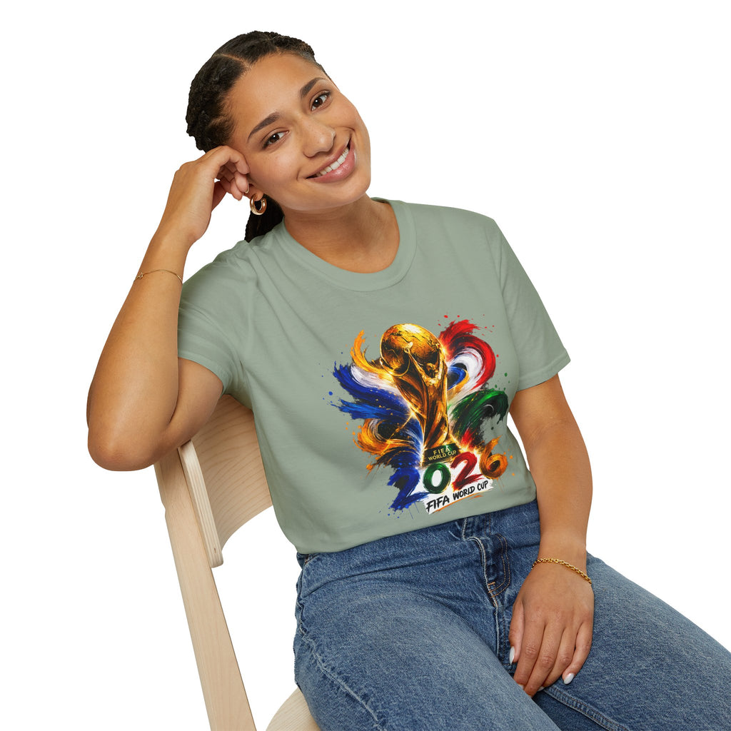 World Cup 2026 T-Shirt — Colorful FIFA Trophy Graphic