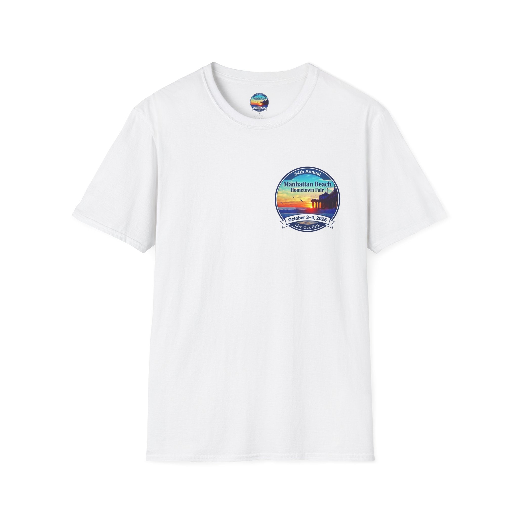 Manhattan Beach Hometown Fair T-Shirt — 54th Annual Sunset Surf Logo (Oct 3-4, 2026)