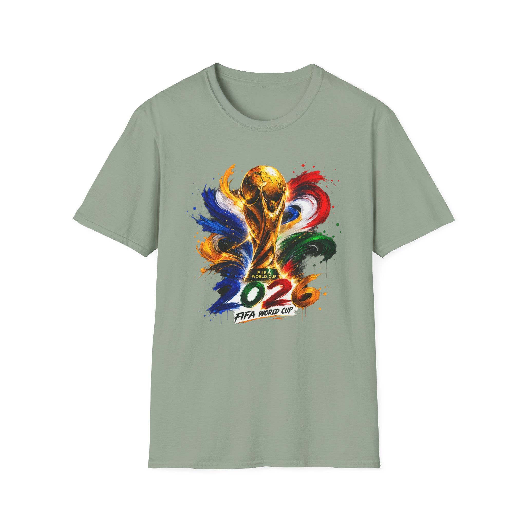 World Cup 2026 T-Shirt — Colorful FIFA Trophy Graphic