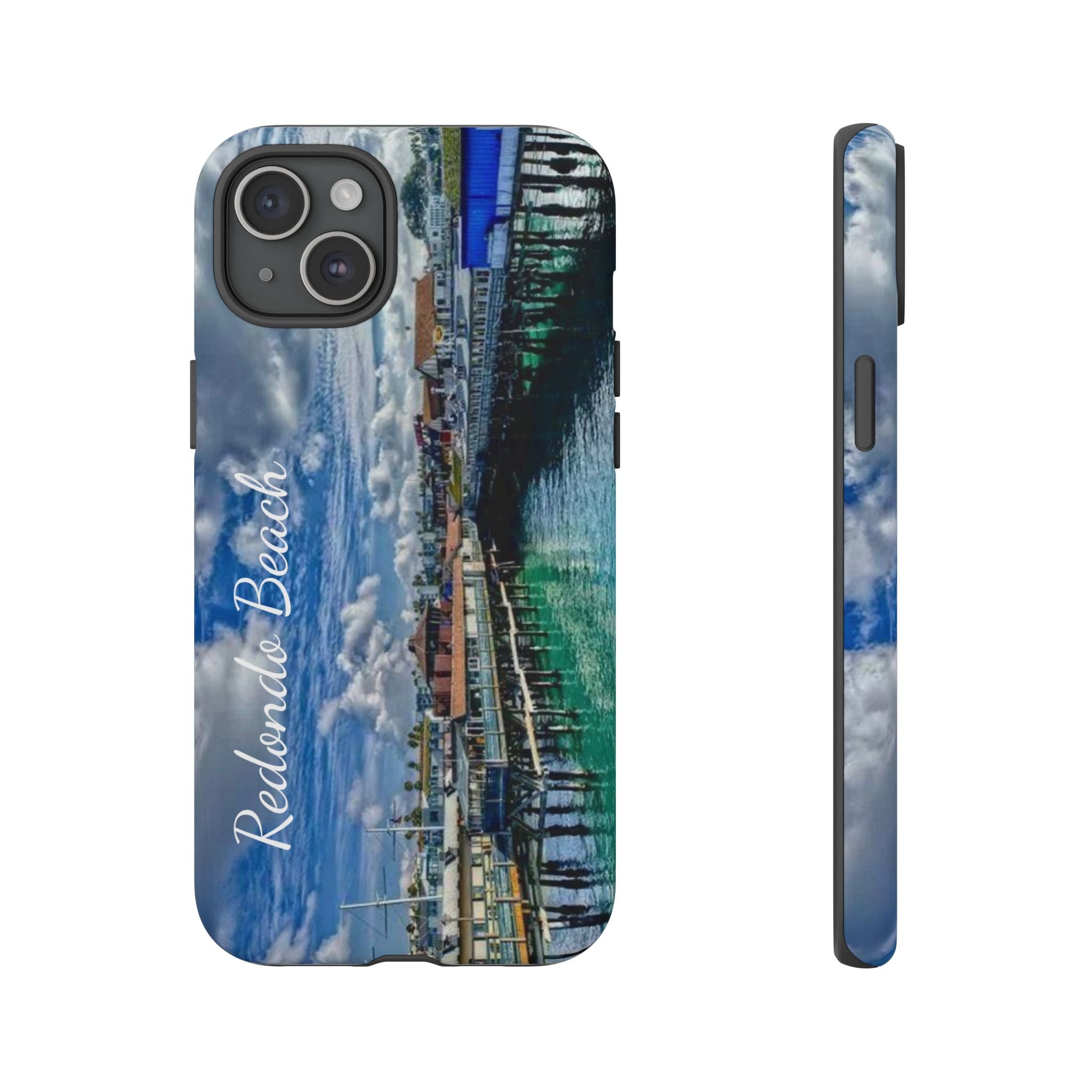 Phone Cases, Redondo Beach California King Harbor Design, Protective Covers, iPhone Accessories, Samsung Accessories, Gift for Travelers