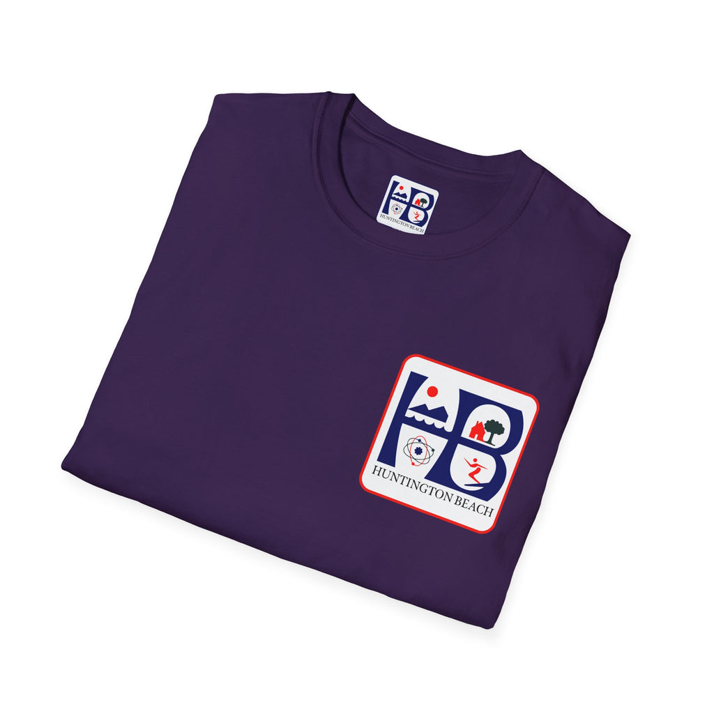 Huntington Beach Retro HB Logo T-Shirt  (printed 3 places)