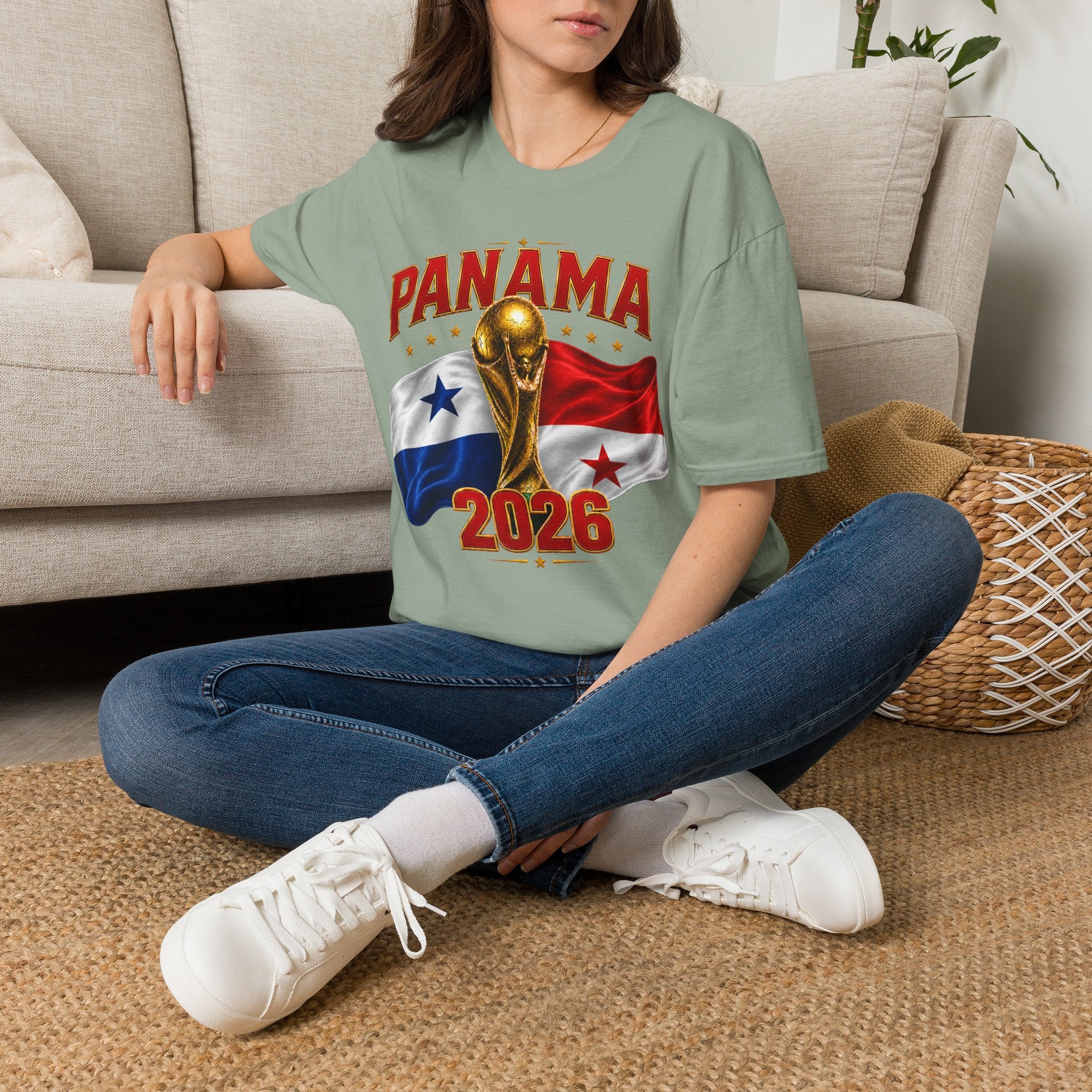 Panama 2026 World Cup T-Shirt — Panama Flag & Trophy Soccer Tee