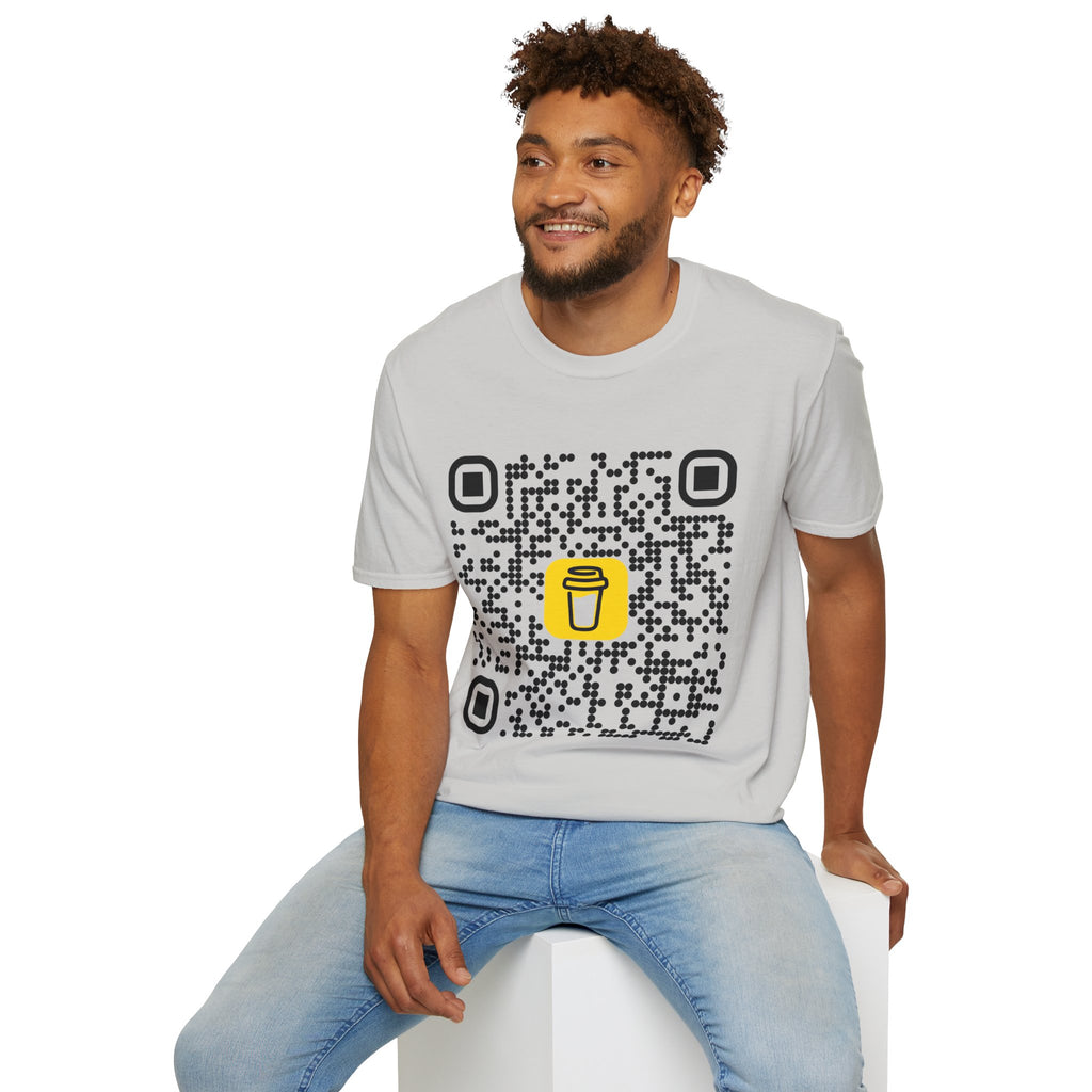 QR Code Coffee Tee — Scan-to-Order Coffee Shop T-Shirt