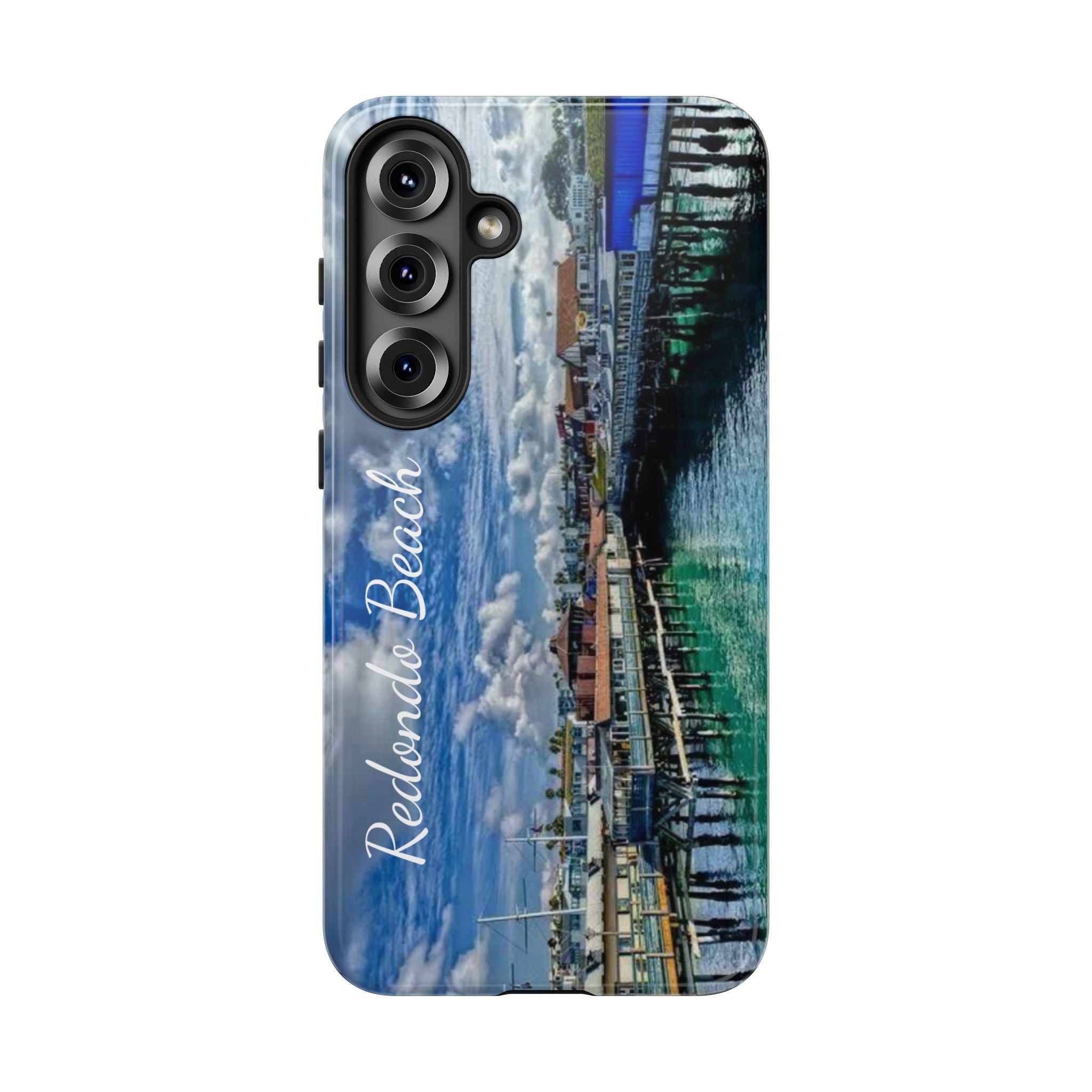 Phone Cases, Redondo Beach California King Harbor Design, Protective Covers, iPhone Accessories, Samsung Accessories, Gift for Travelers