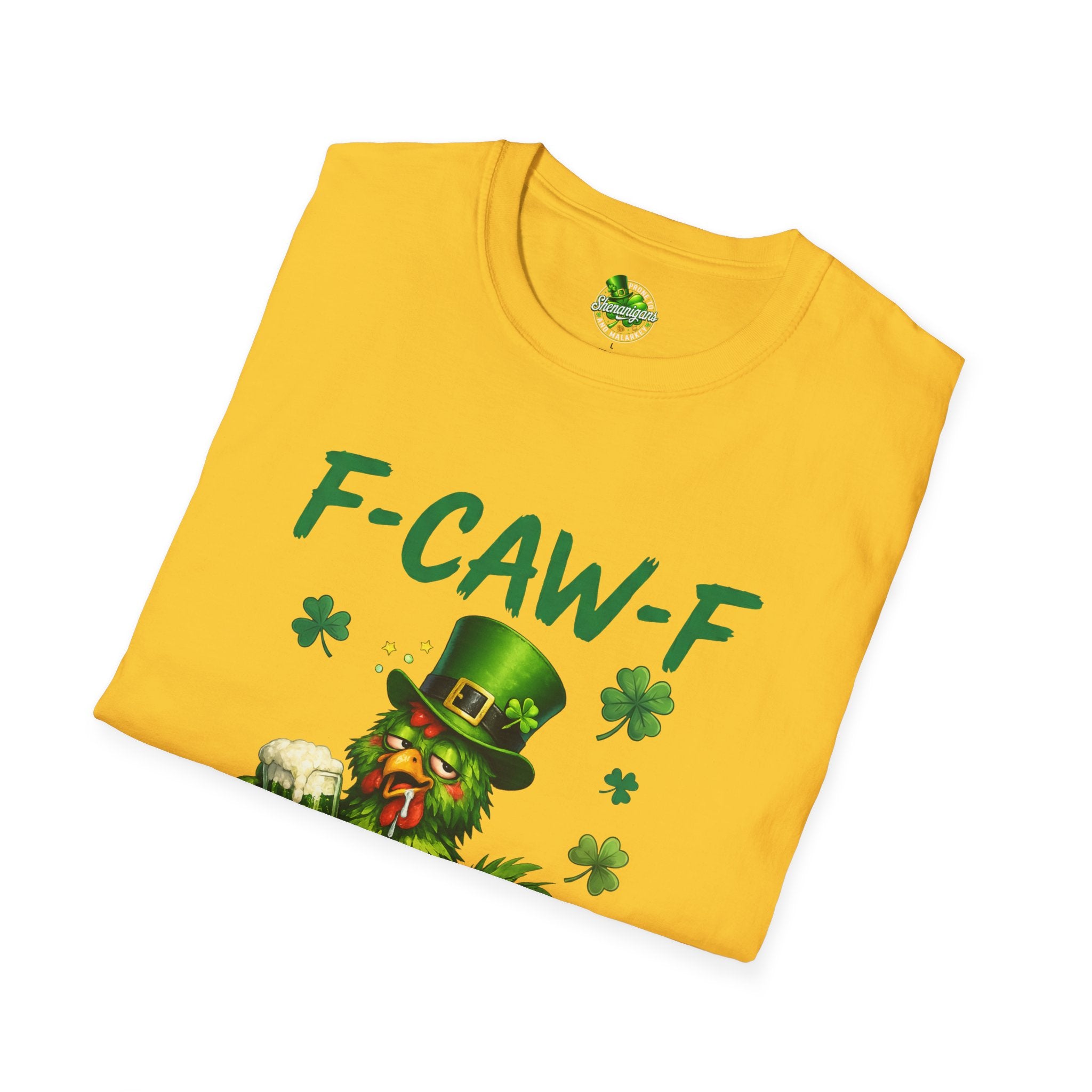 F-CAW-F Leprechaun Chicken T-Shirt | St. Patrick's Day Shamrock Tee