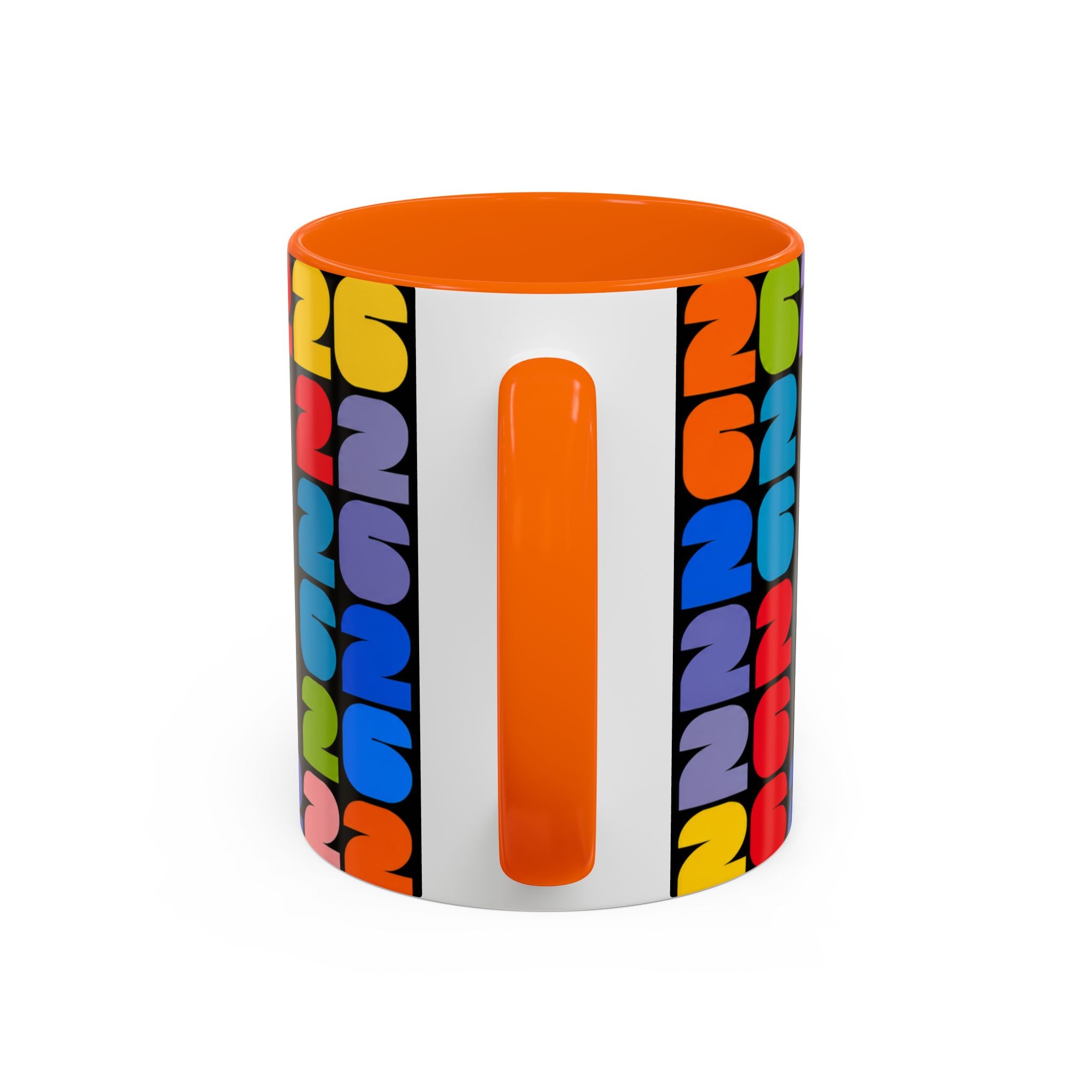 2026 World Cup Accent Coffee Mug – Colorful FIFA Trophy Design (11/15oz)
