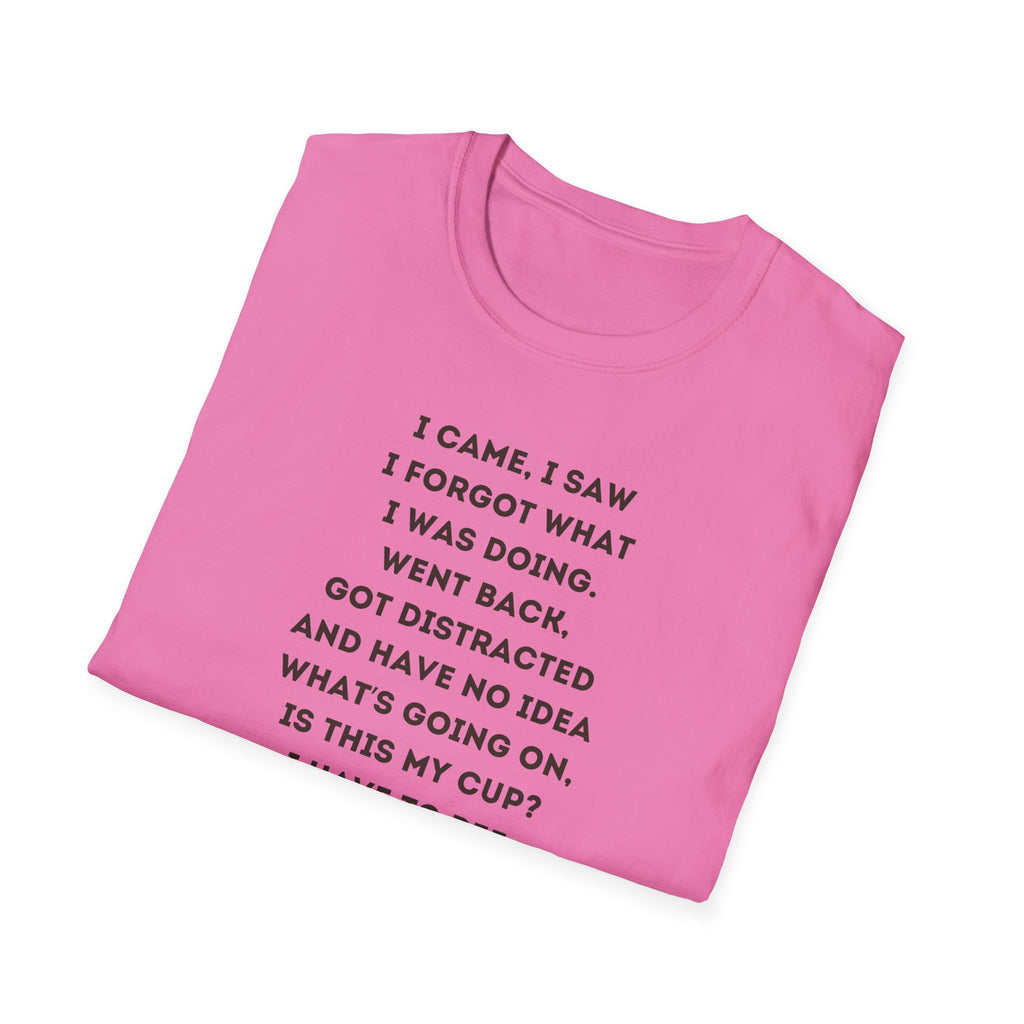 Funny Forgetful Grandpa Quote T-Shirt | Retro Grandpa I Got to Pee Illustration