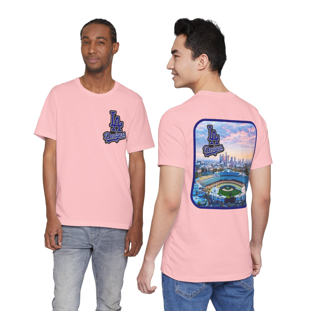 Los Angeles (Front and Back Printing) Mens Womans Jersey Short Sleeve Tee
