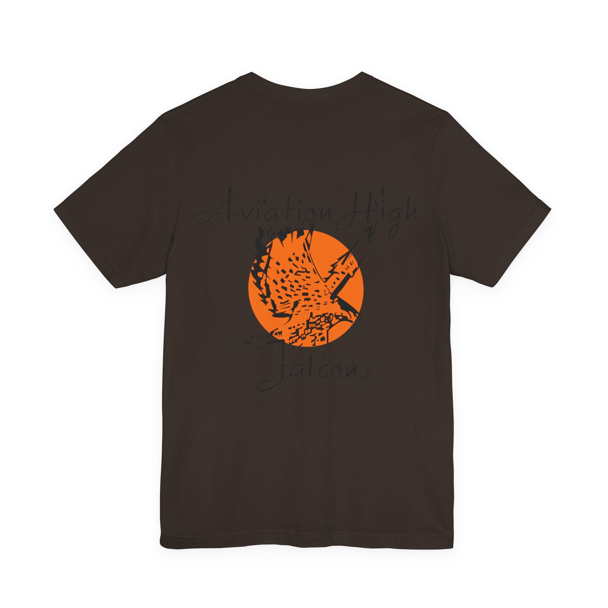 Aviation High School Signage Logo - Many Colors - Unisex Jersey Short Sleeve Tee