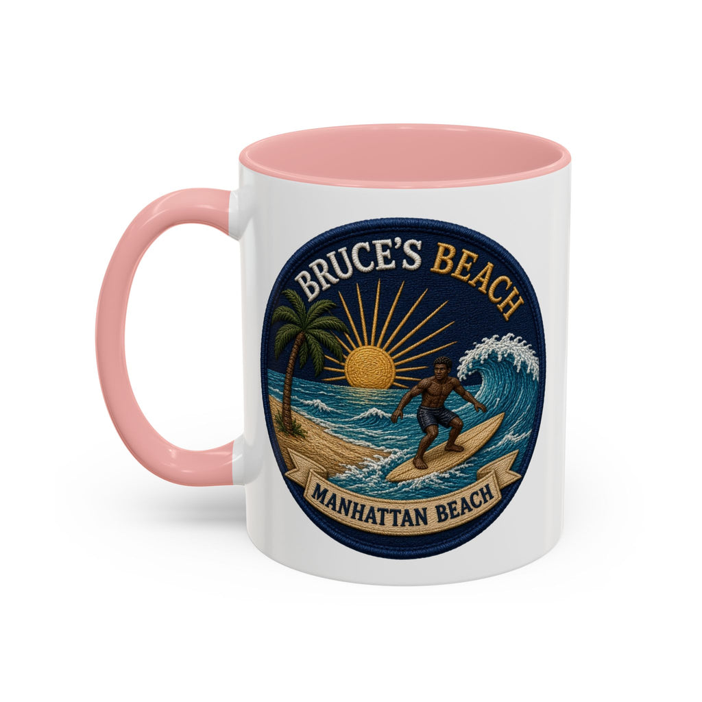 Bruce's Beach Manhattan Beach Surf Mug – Accent Coffee Cup (11/15oz)