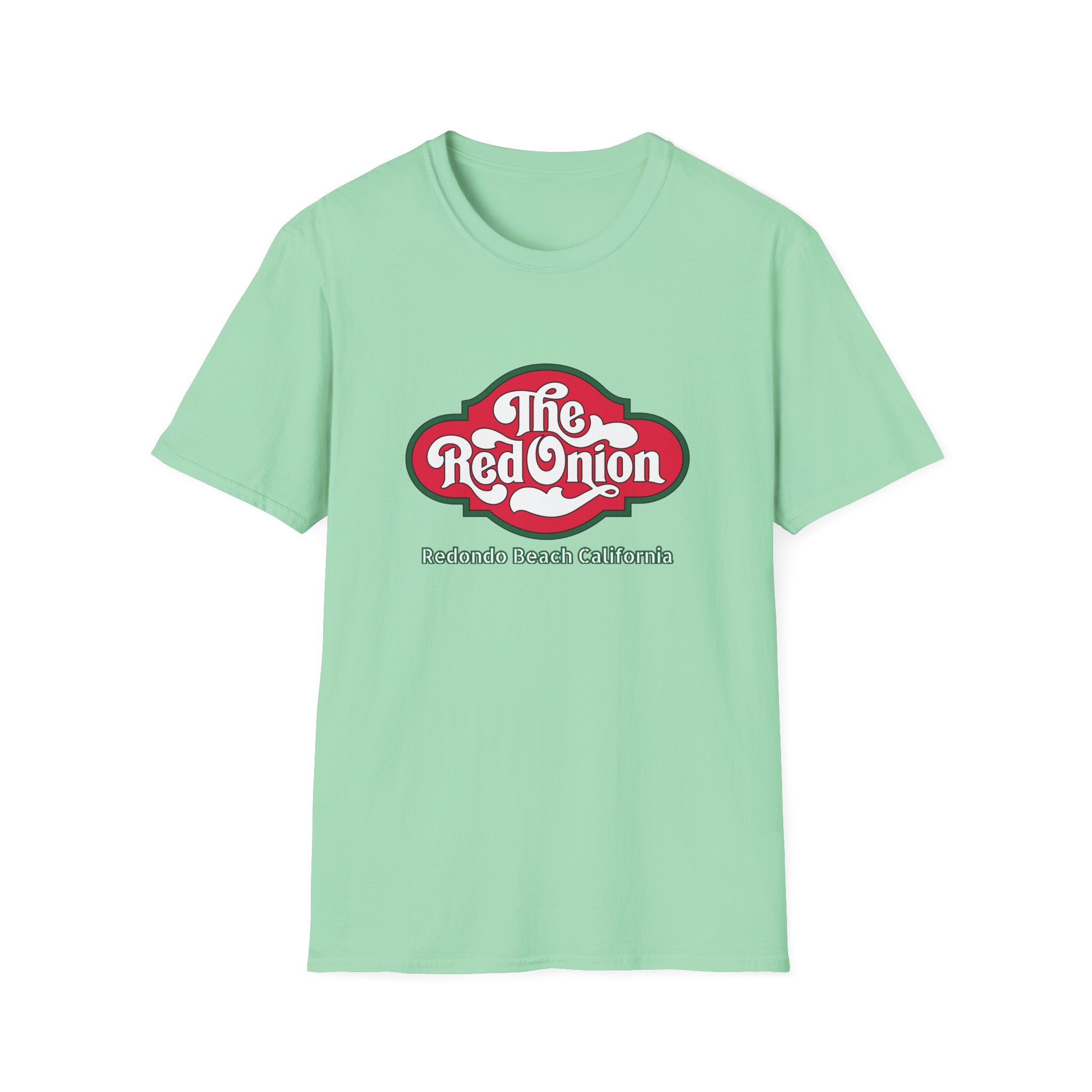Red Onion Redondo Beach California  Restaurant  Retro Tee, Soft Cotton Shirt, Casual Vintage T-Shirt #OldSouthBay.com