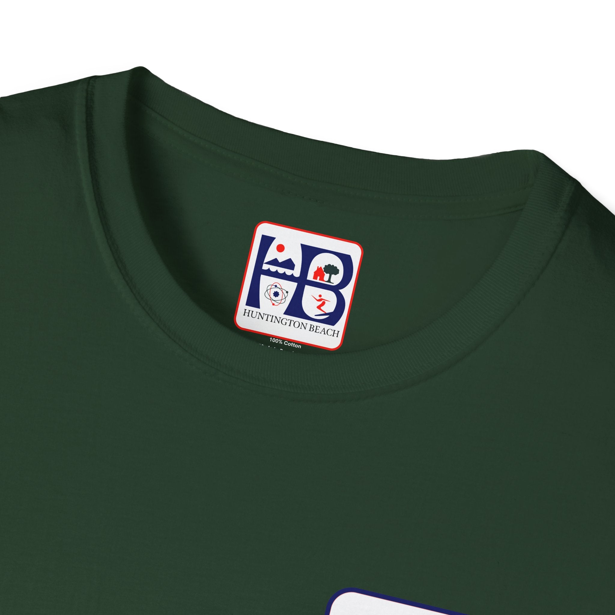 Huntington Beach Retro Logo T-Shirt — HB Surf & Sunset Tee (printed 3 side)
